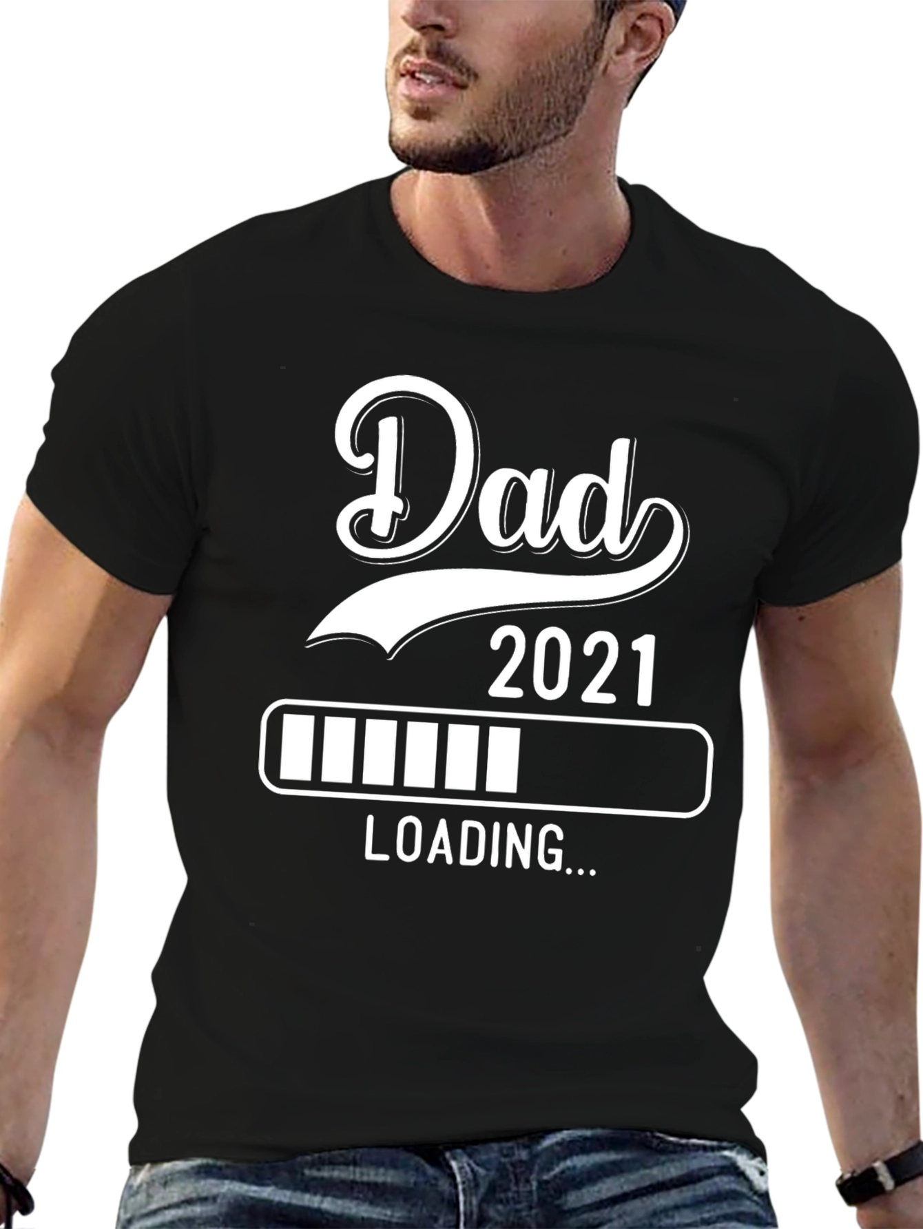 Dad 2021 Loading T-Shirt - New Parent Gift