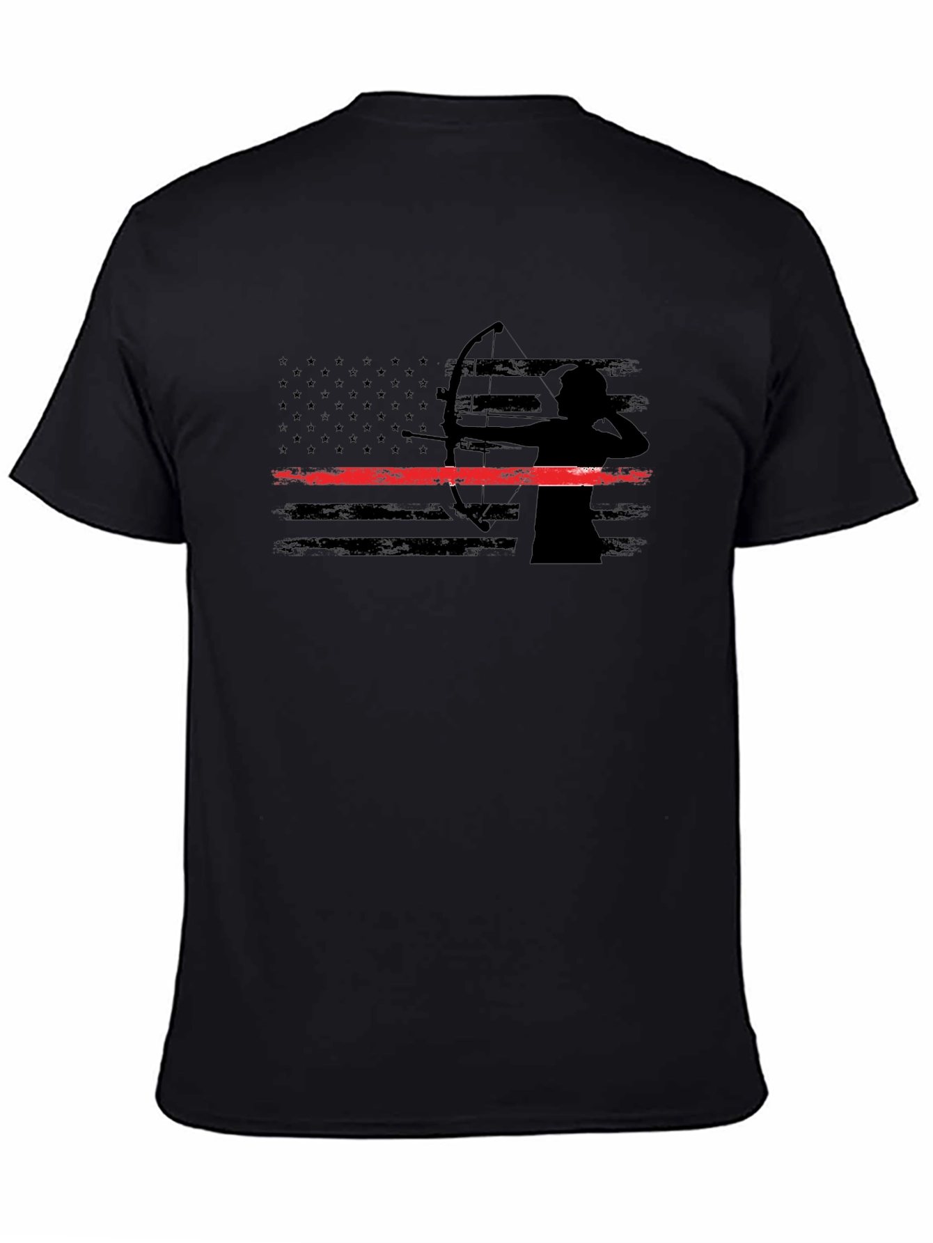 Archery American Flag Thin Red Line T-Shirt