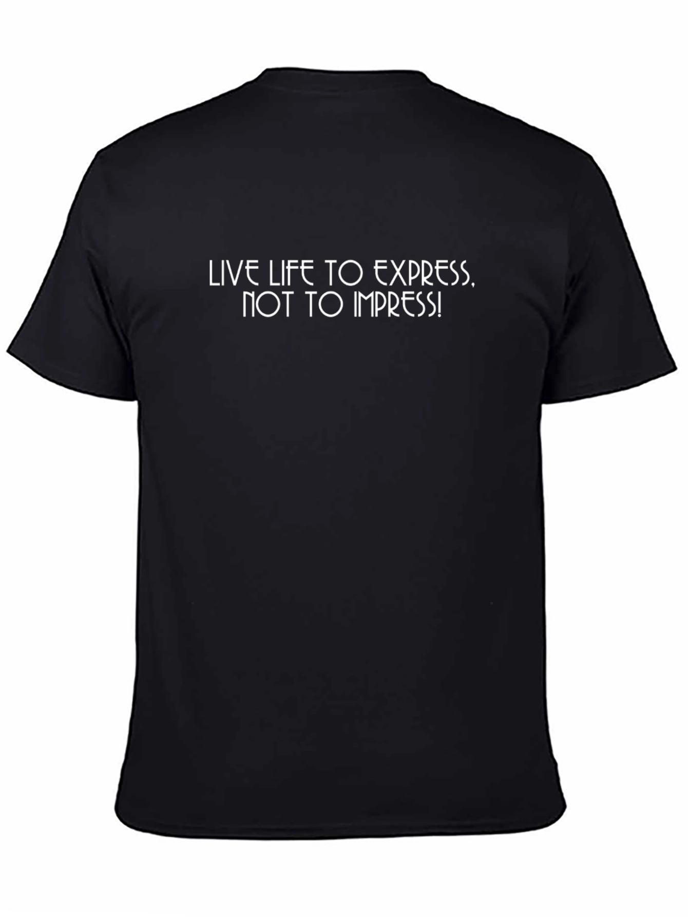 Motivational Black T-Shirt: Live to Express