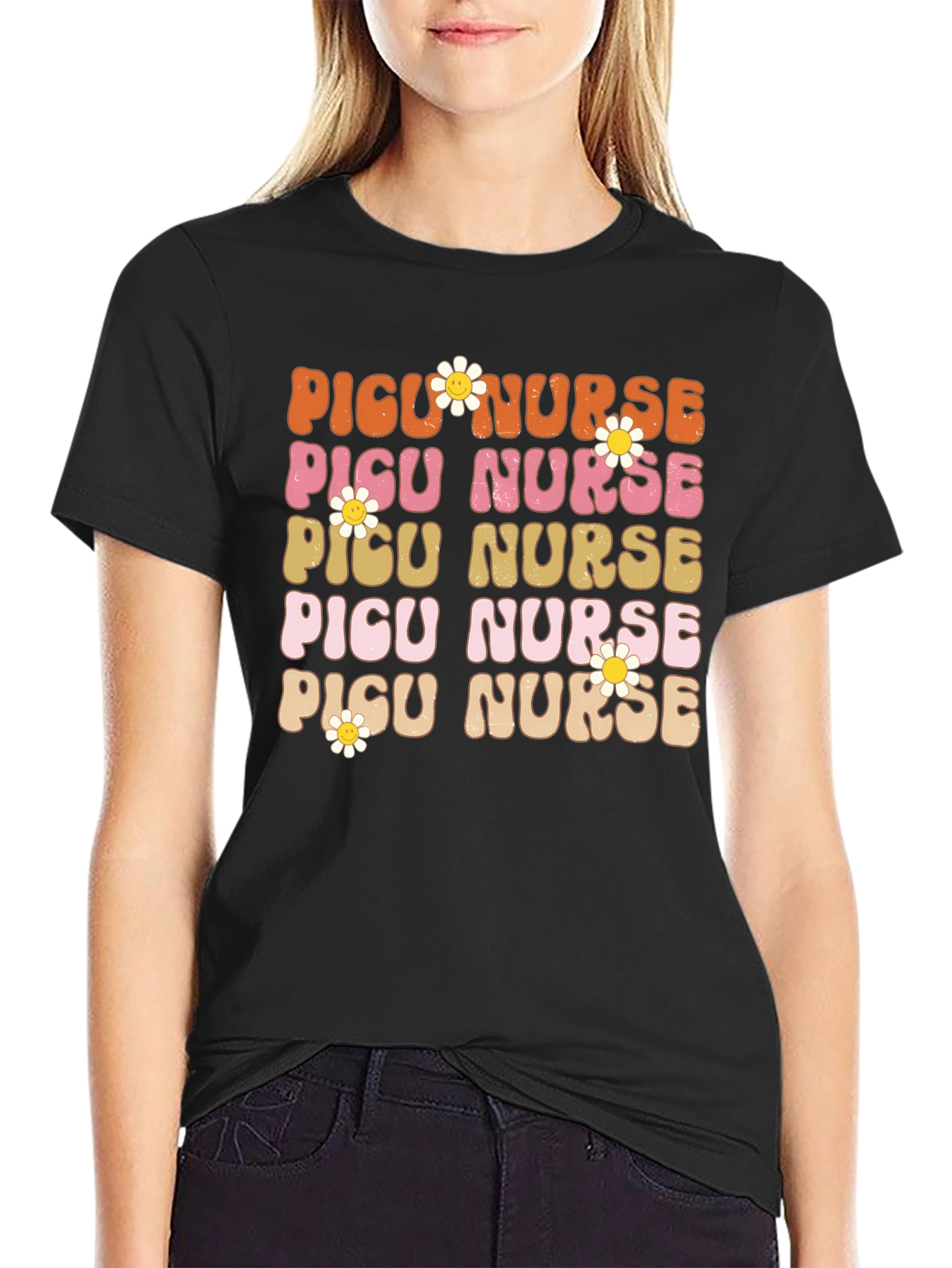 Retro PICU Nurse T-Shirt