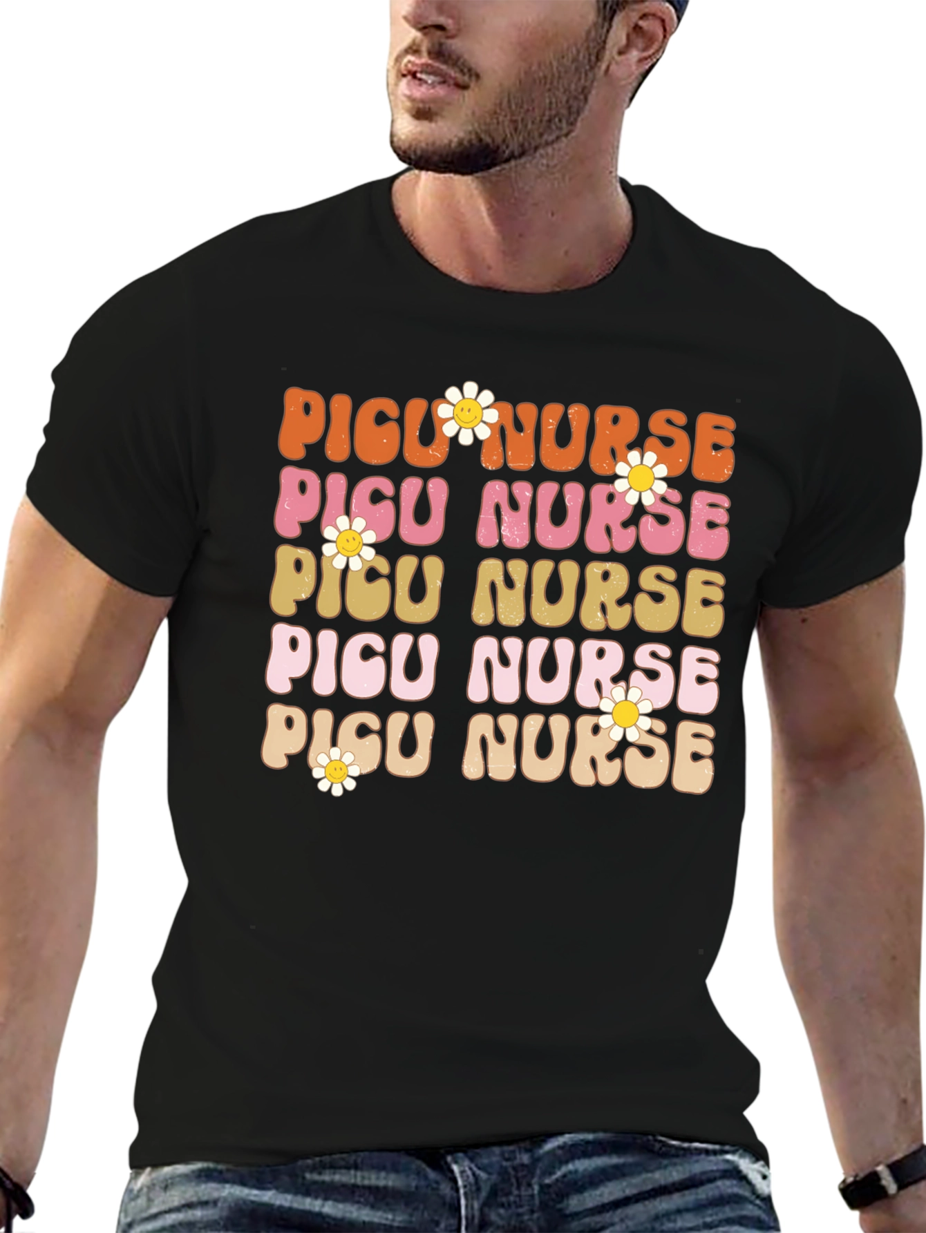 Retro PICU Nurse T-Shirt