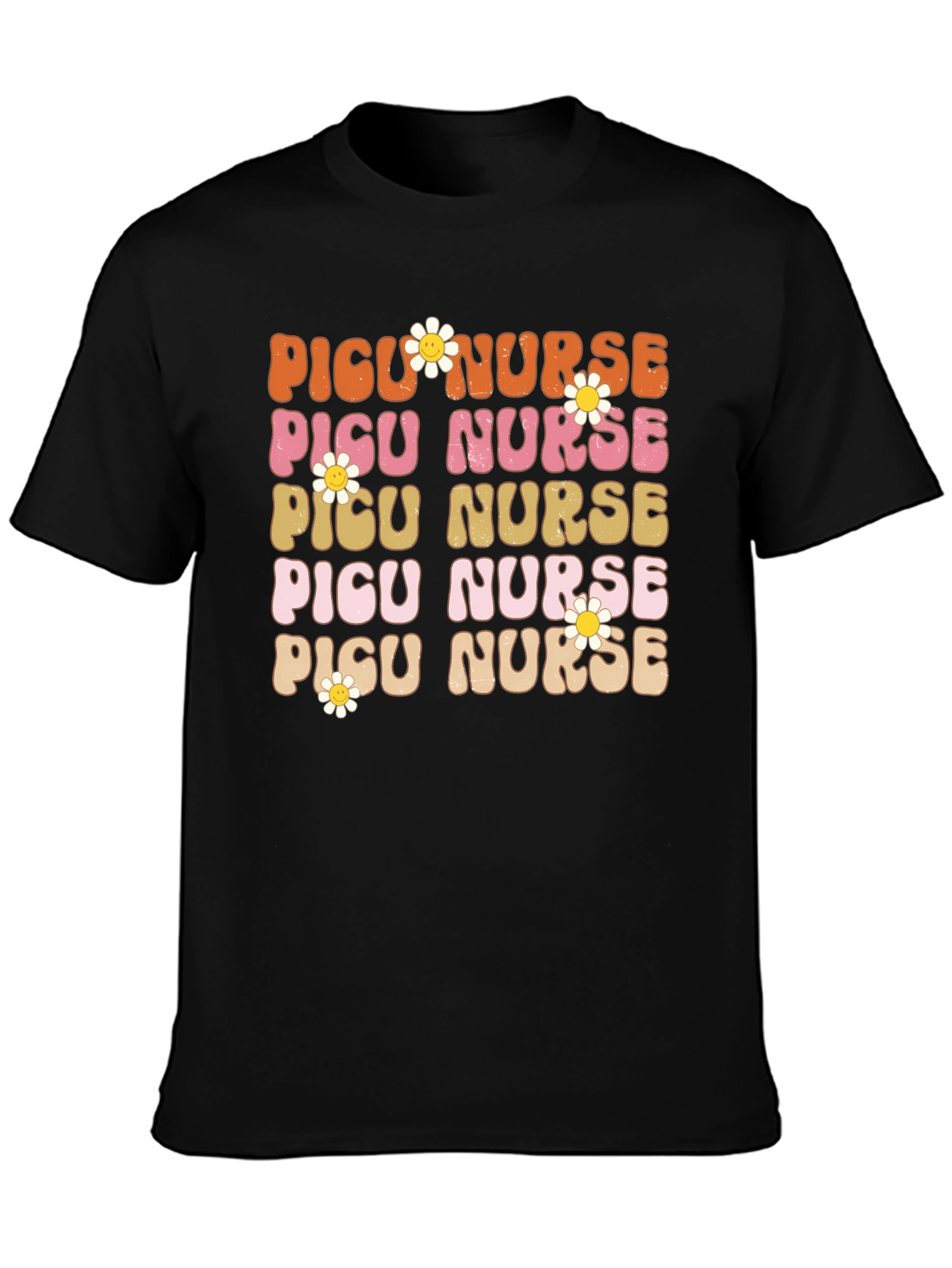 Retro PICU Nurse T-Shirt