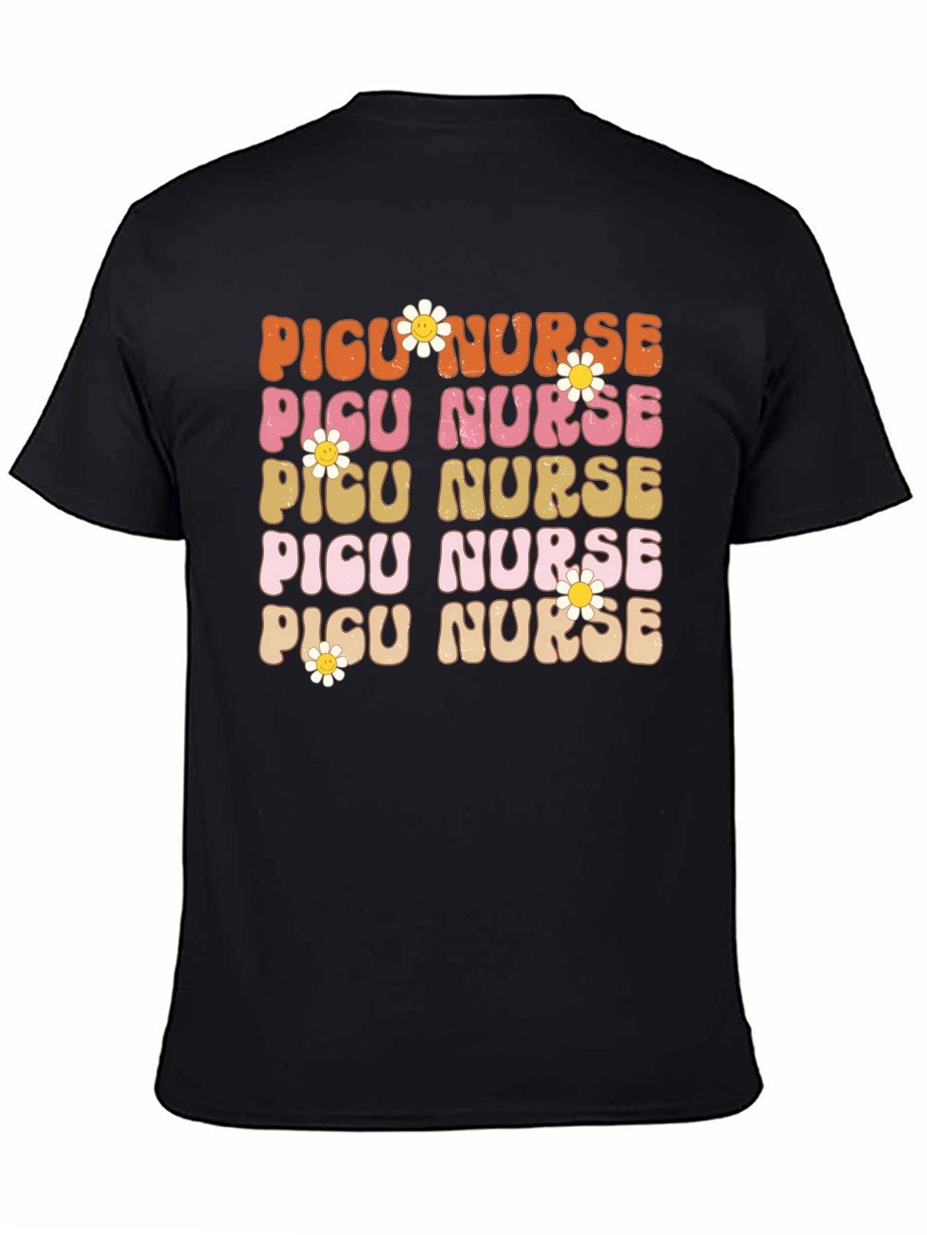 Retro PICU Nurse T-Shirt