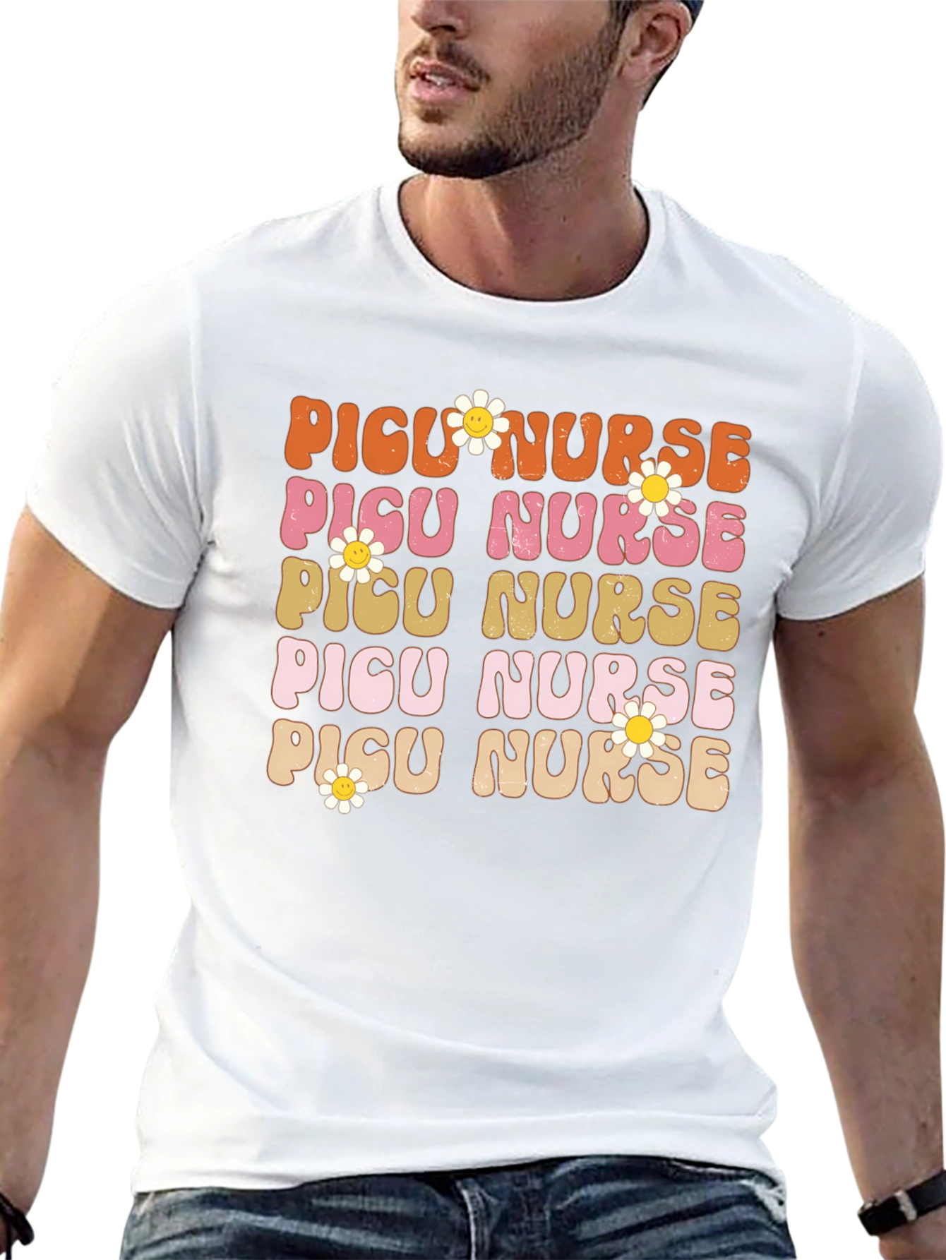 Retro PICU Nurse T-Shirt