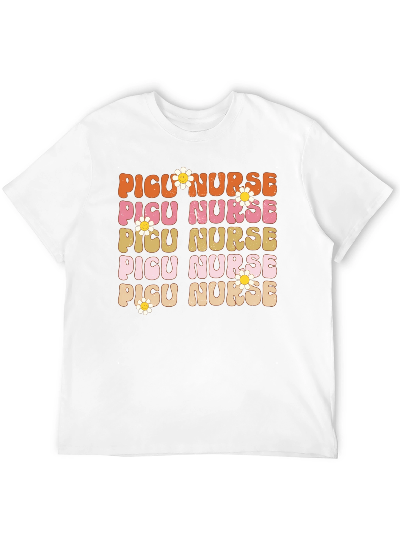 Retro PICU Nurse T-Shirt