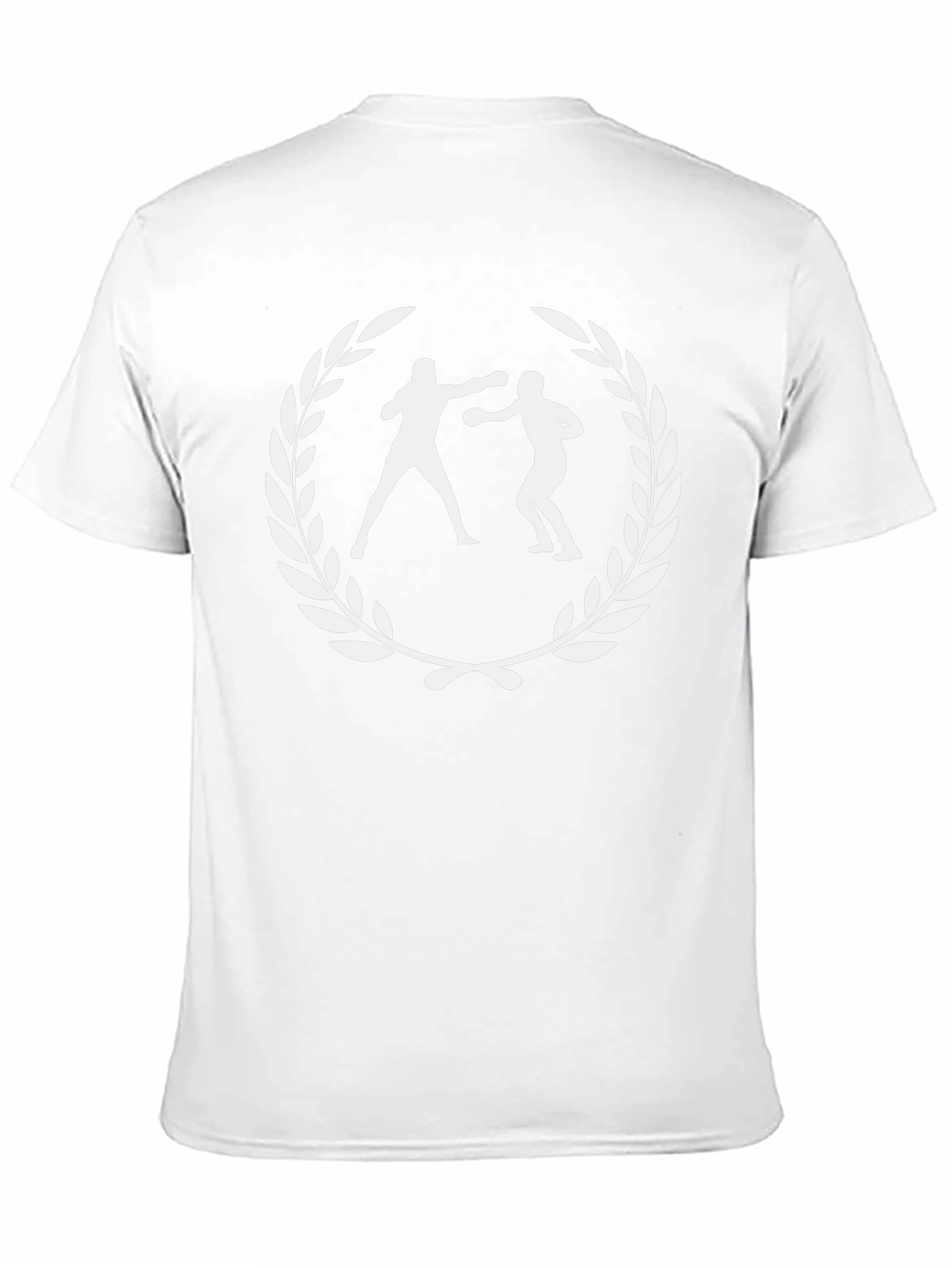 Boxing Laurel Wreath Graphic Tee - Black Cotton