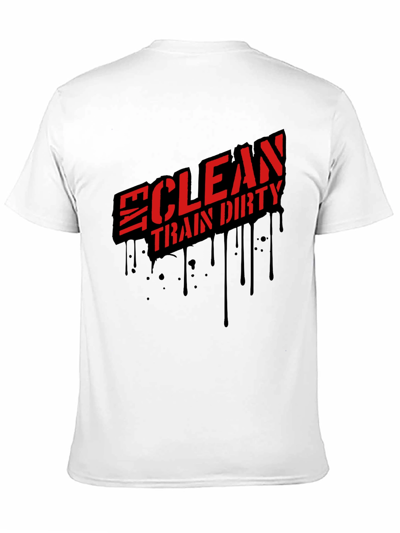 Clean Train Dirty Black Graphic Tee