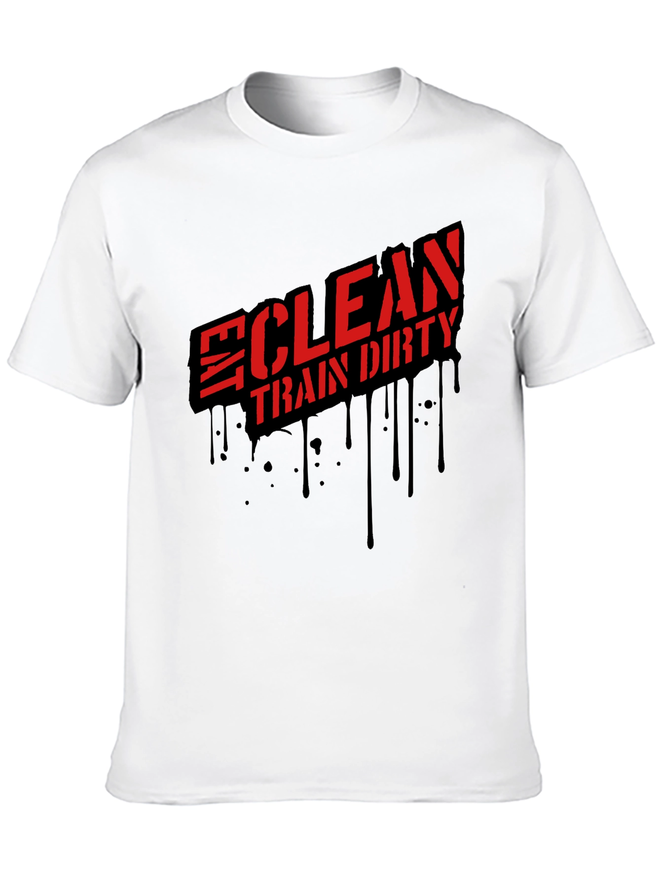 Clean Train Dirty Black Graphic Tee
