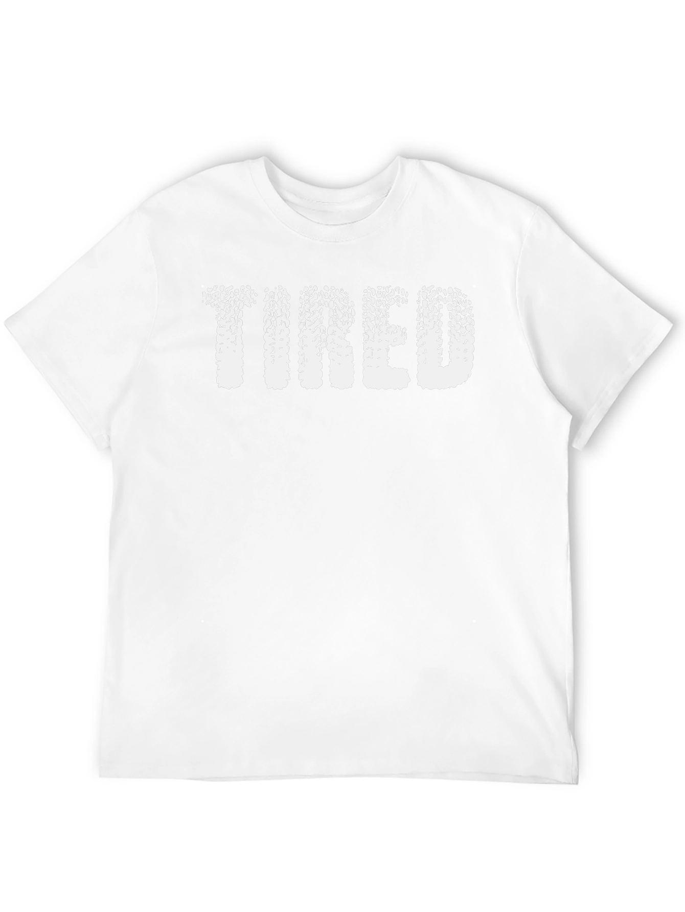 Tired Tire Track Graphic Tee - Black Cotton T-Shirt