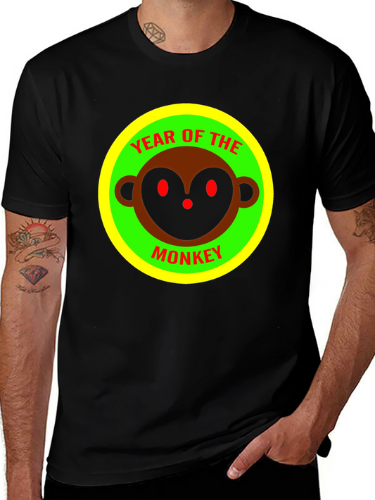 Year of the Monkey Graphic Tee - Black