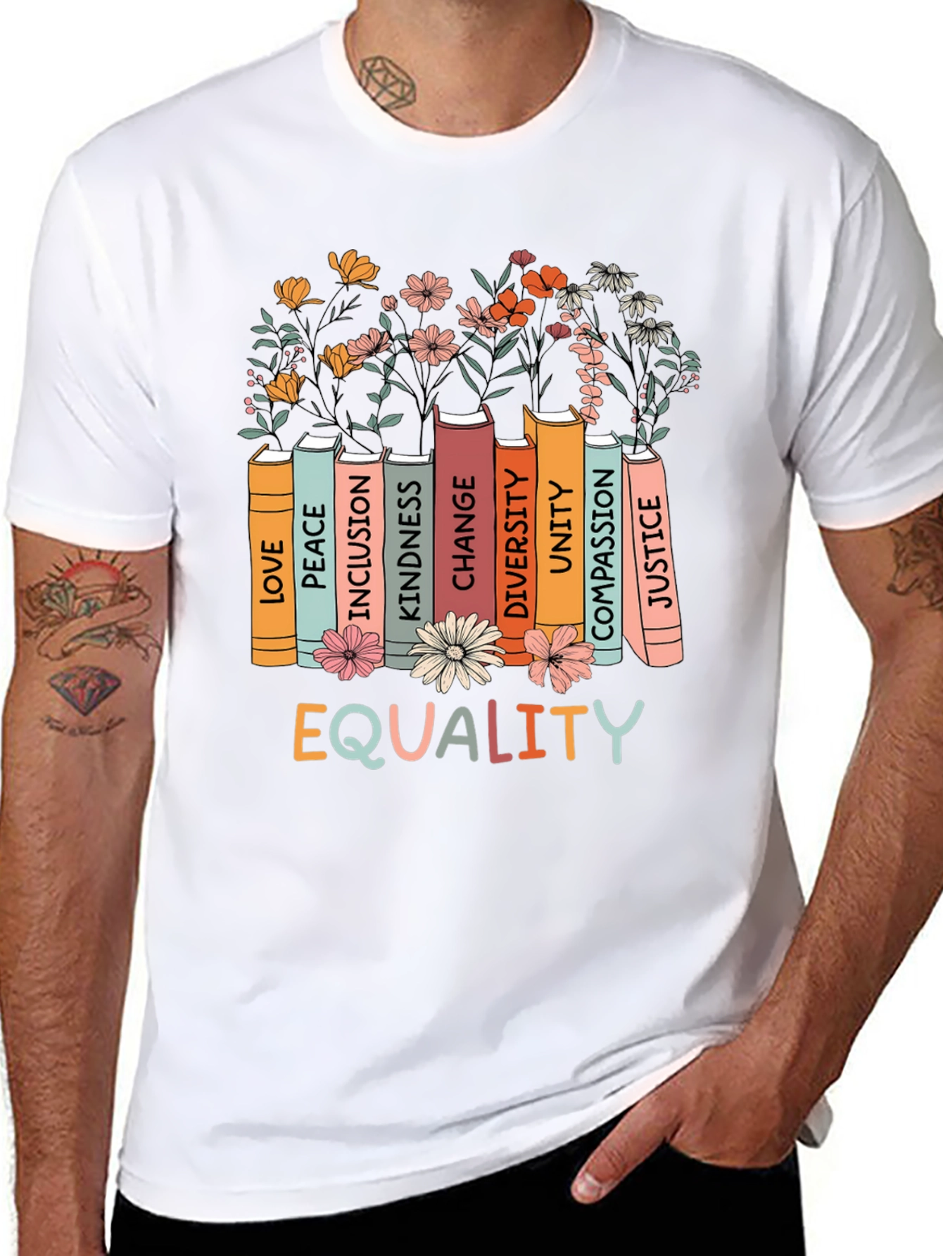Equality Book Stack T-Shirt