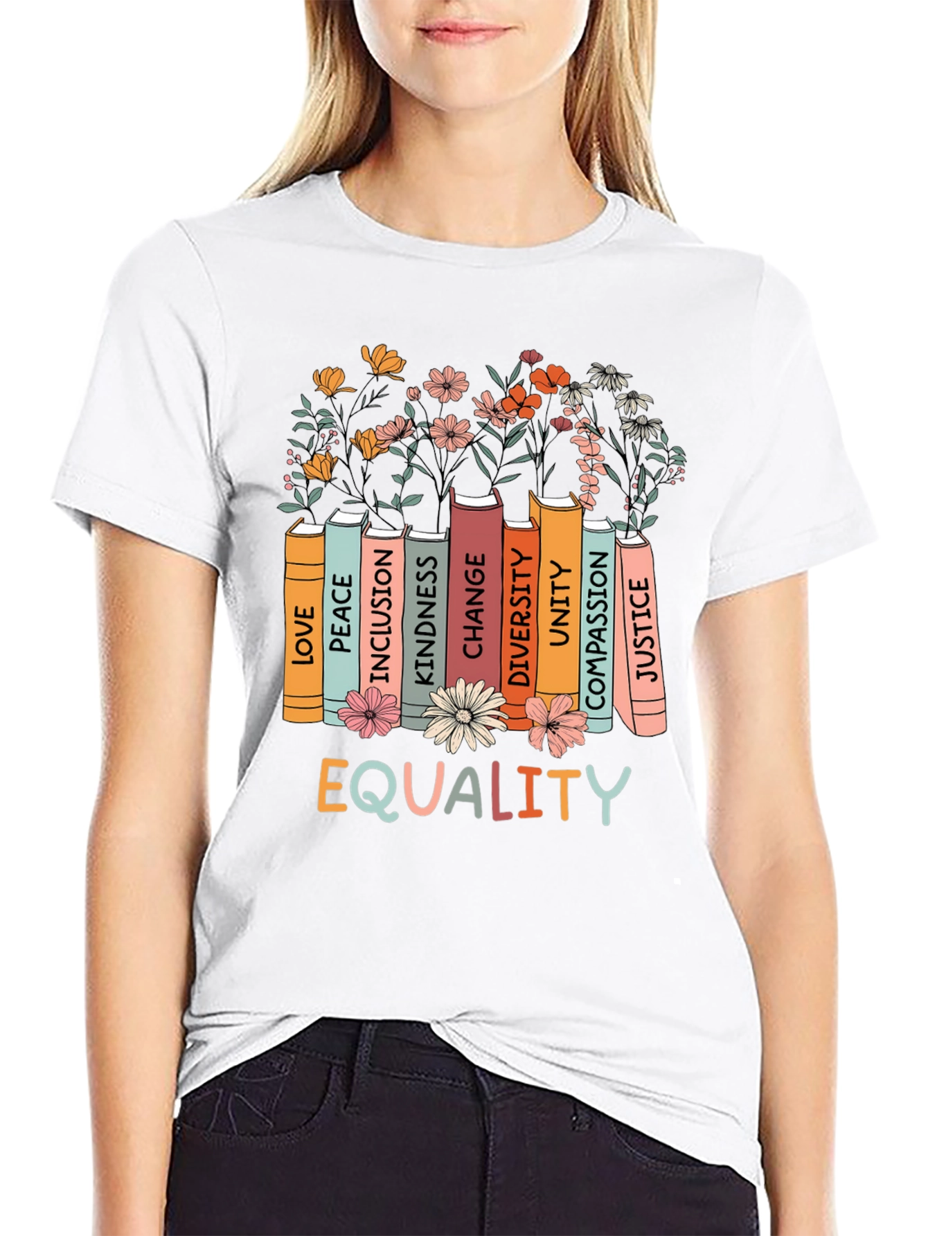 Equality Book Stack T-Shirt