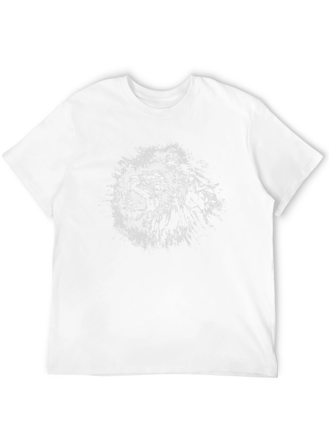 Lion Graphic Black T-Shirt - Bold Animal Print Tee