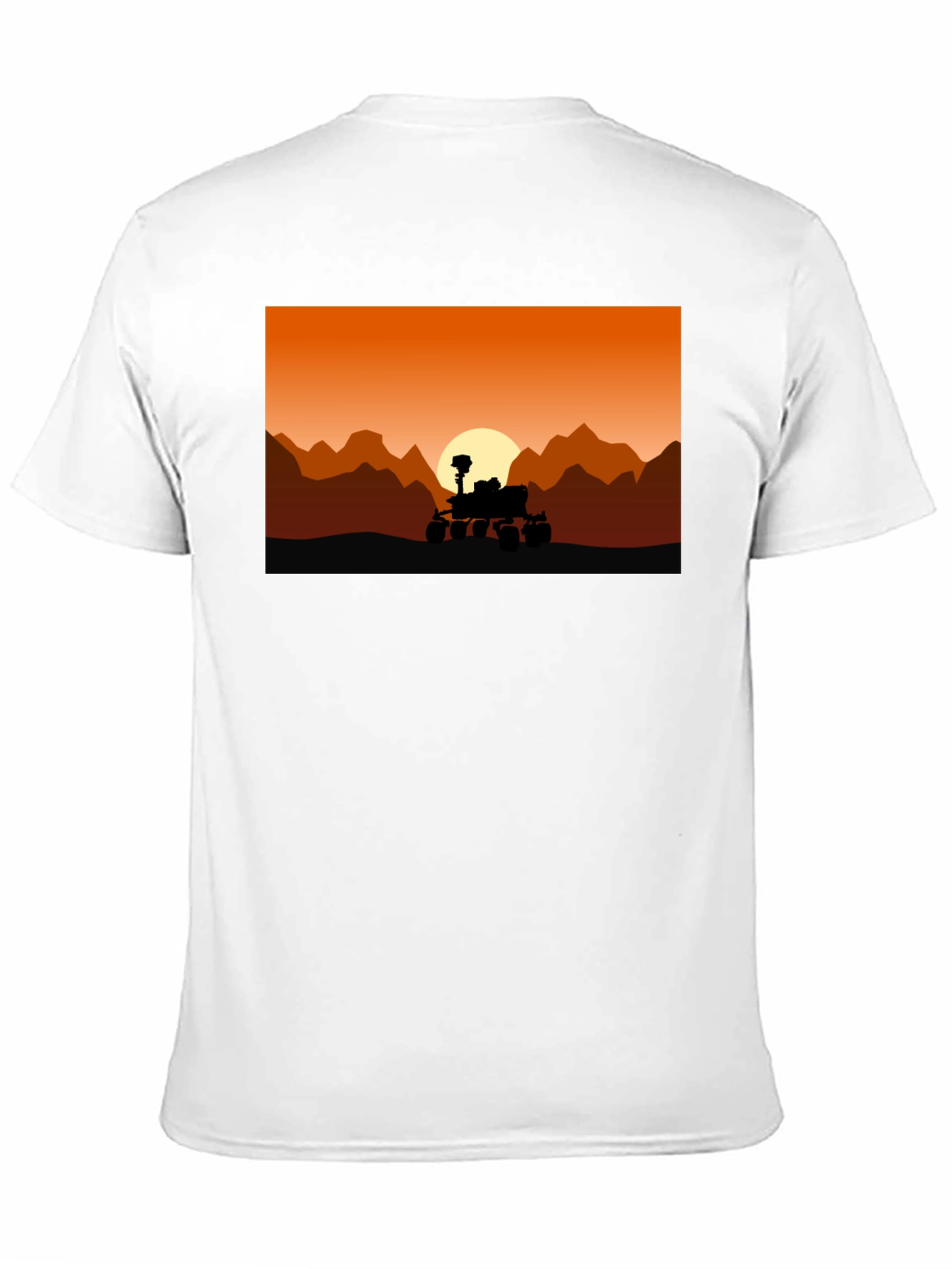 Mars Rover Silhouette T-Shirt - Space Exploration Tee