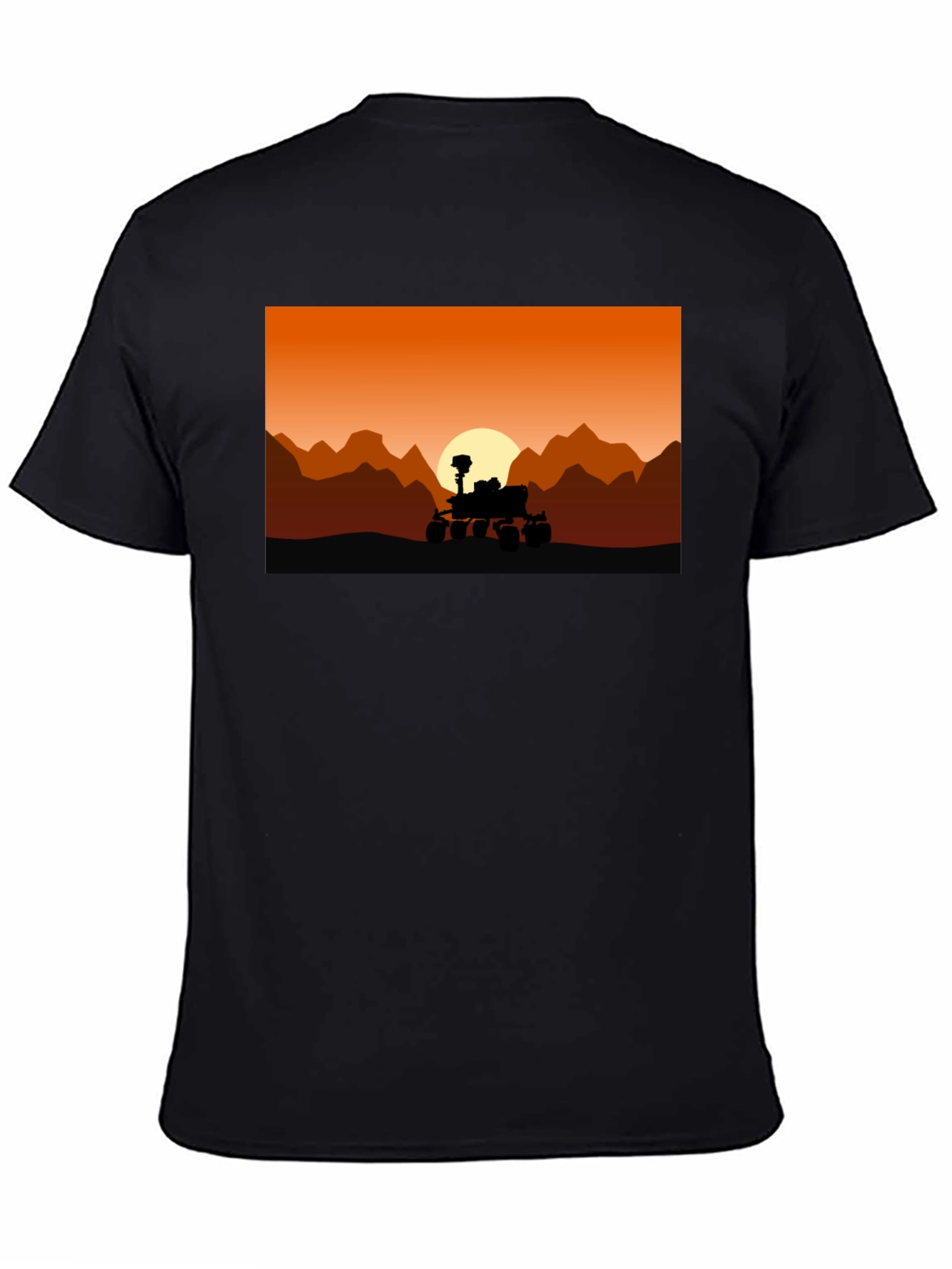 Mars Rover Silhouette T-Shirt - Space Exploration Tee