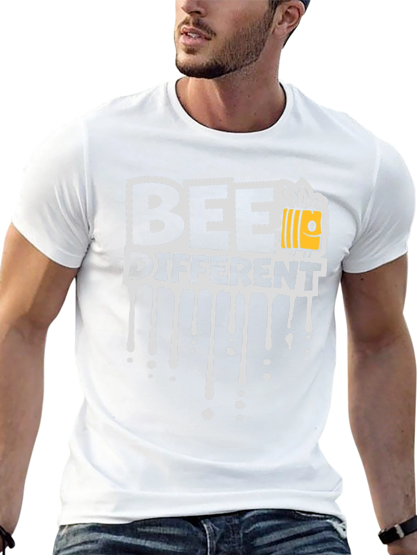 Bee Different Black T-Shirt