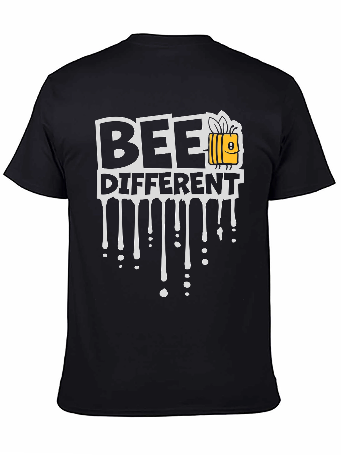 Bee Different Black T-Shirt