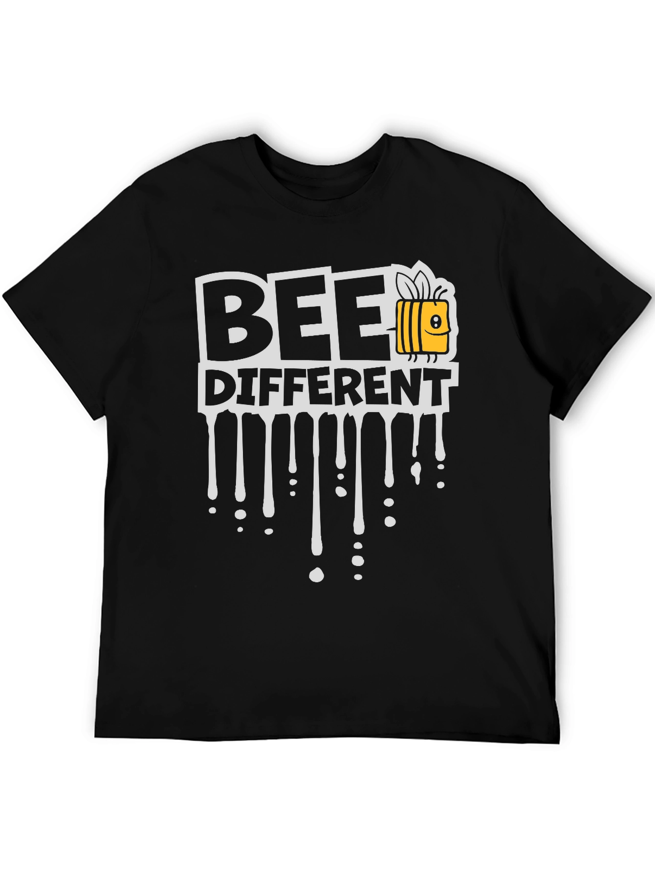 Bee Different Black T-Shirt