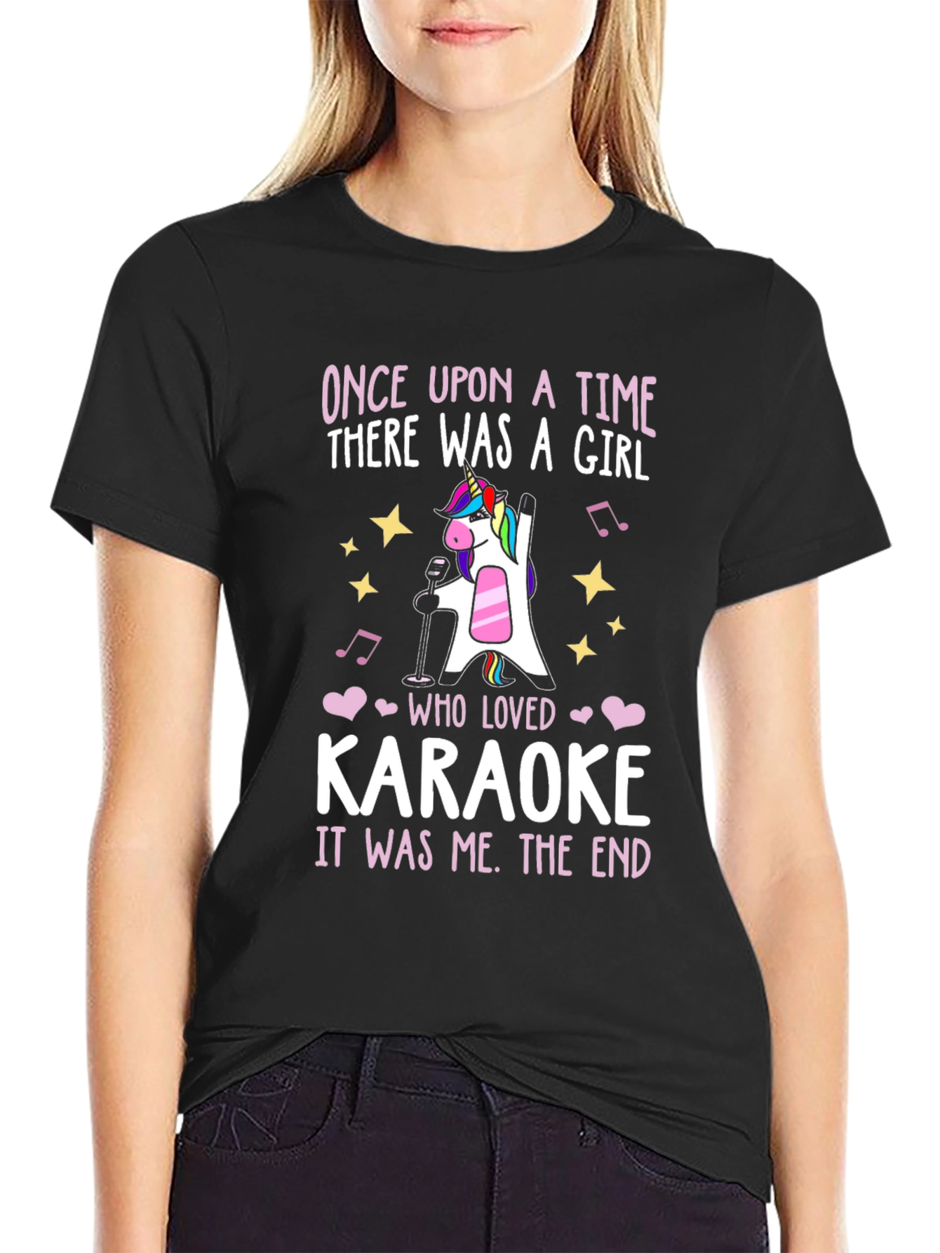 Unicorn Karaoke Girls T-Shirt