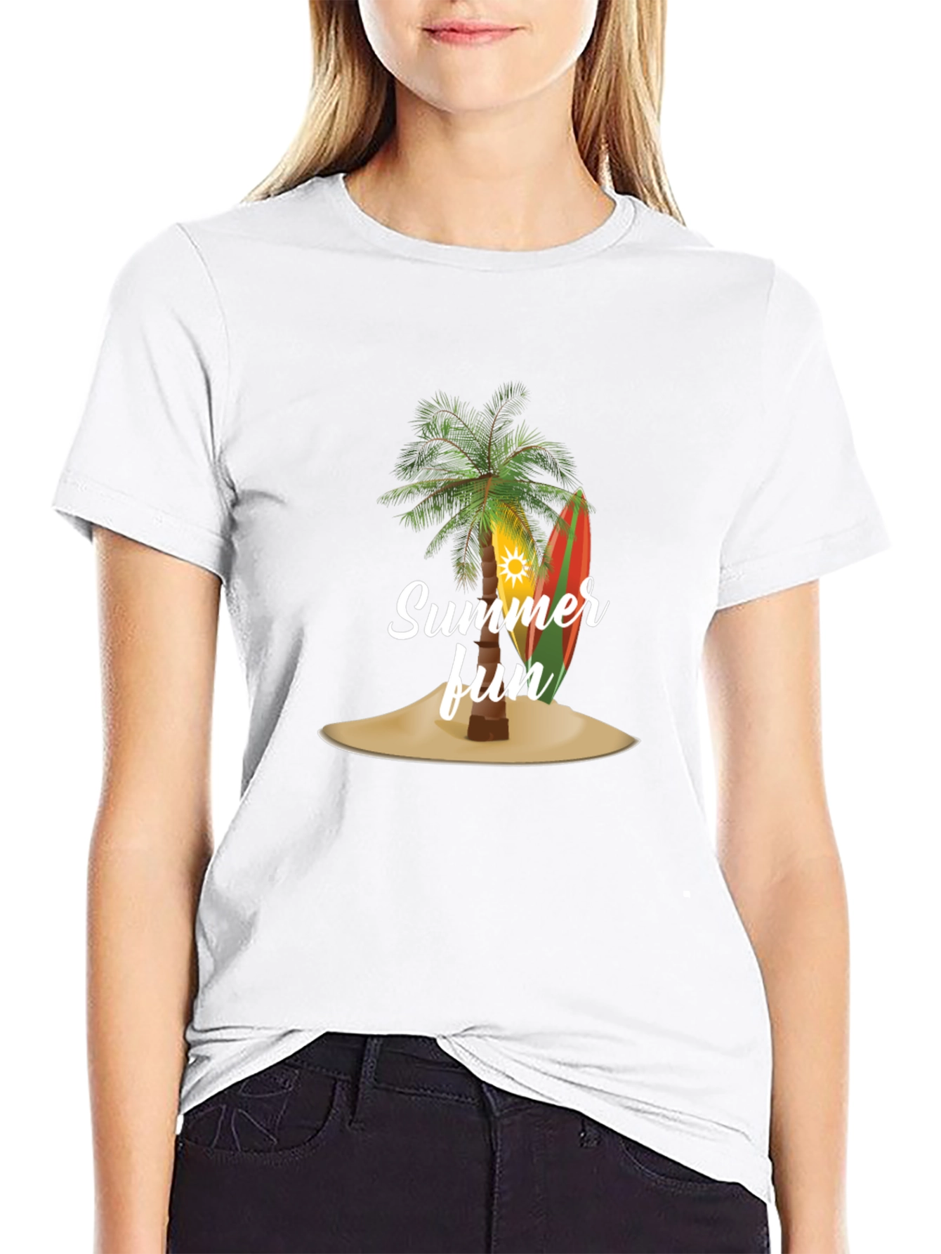 Summer Fun Palm Tree Graphic Tee