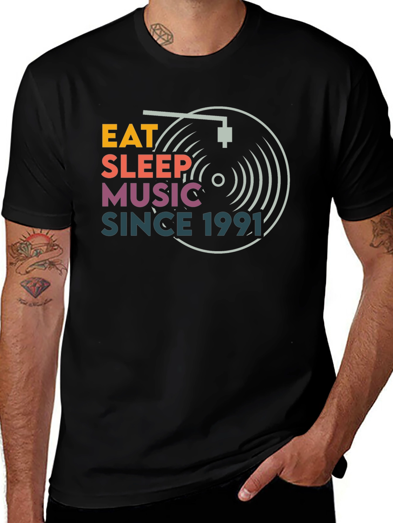 Eat Sleep Music Since 1991 Graphic Tee