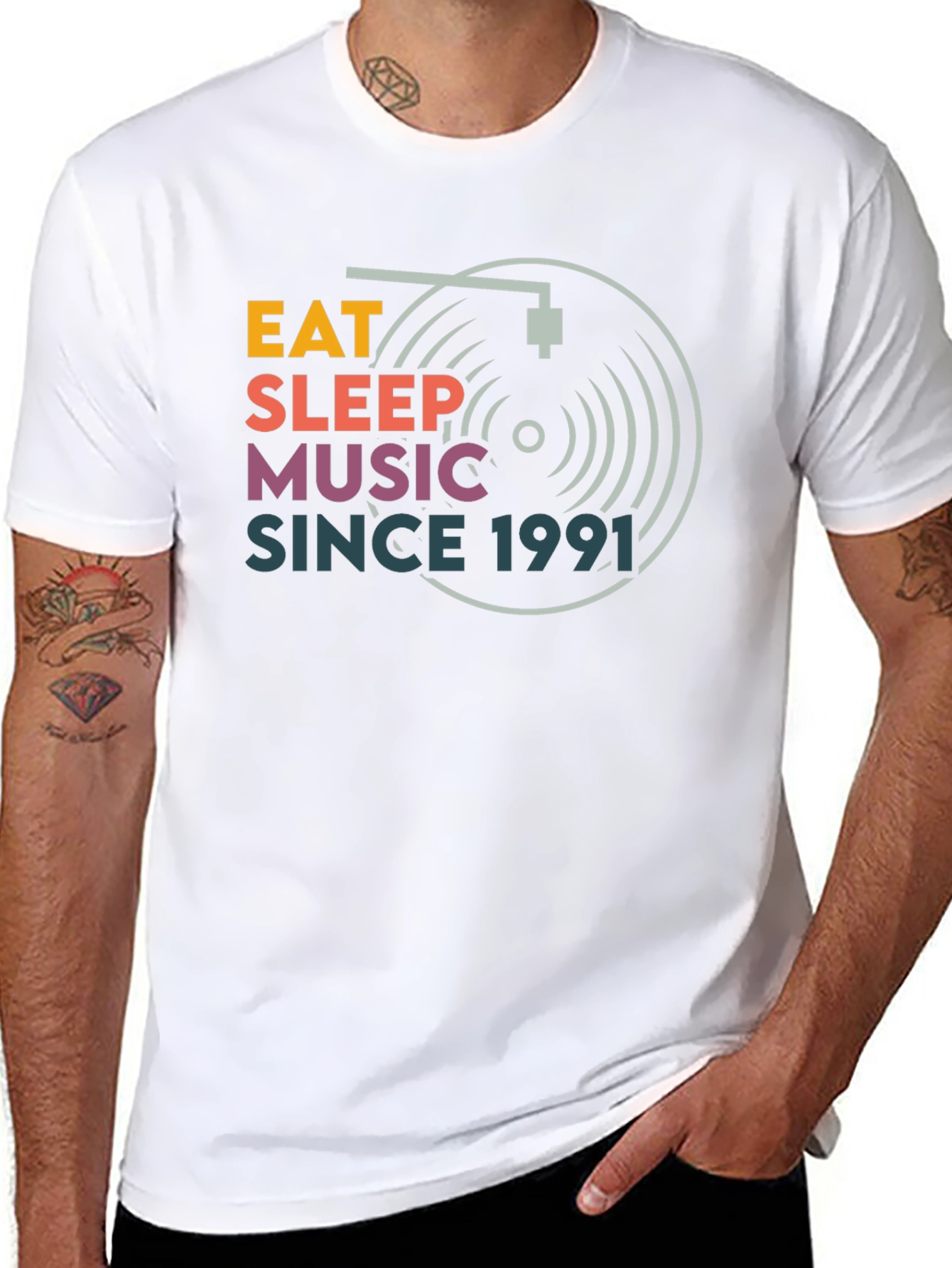 Eat Sleep Music Since 1991 Graphic Tee