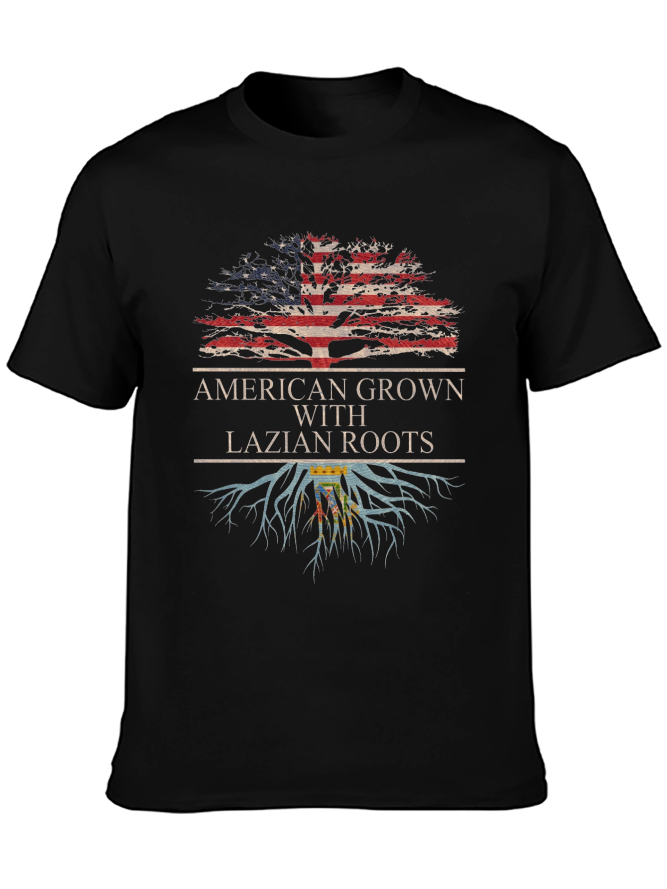 American Grown with Lazian Roots T-Shirt