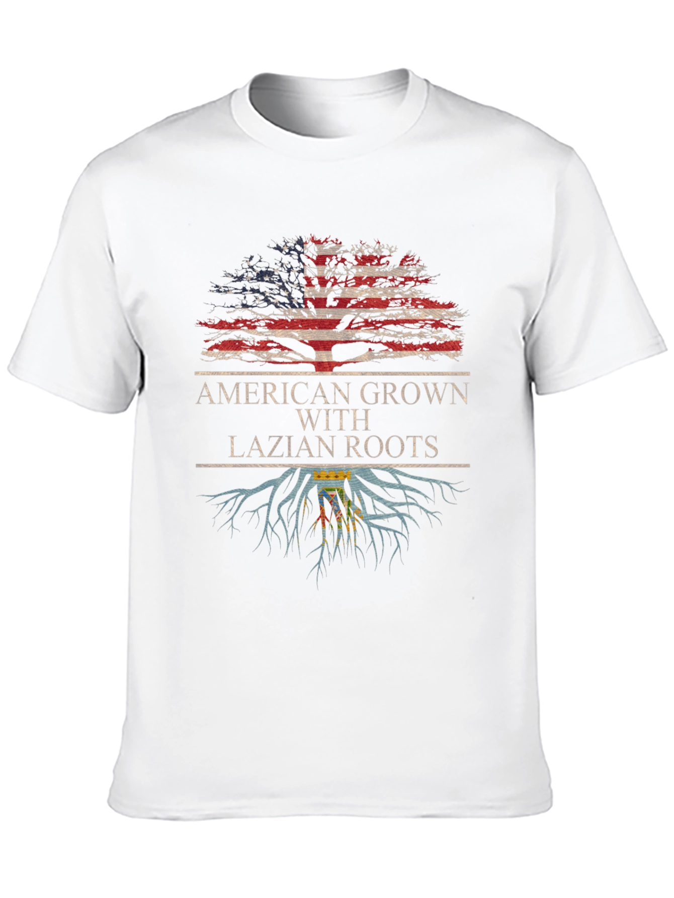 American Grown with Lazian Roots T-Shirt