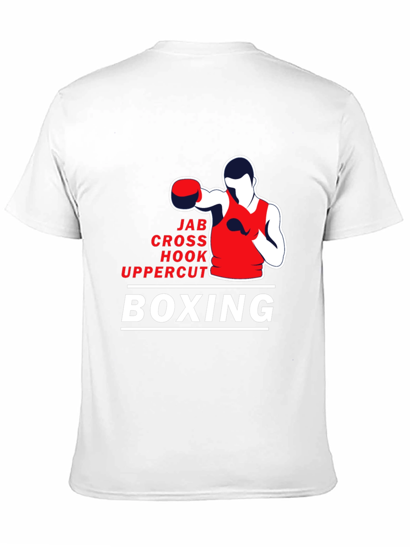 Boxing Moves Graphic T-Shirt - Jab Cross Hook Uppercut
