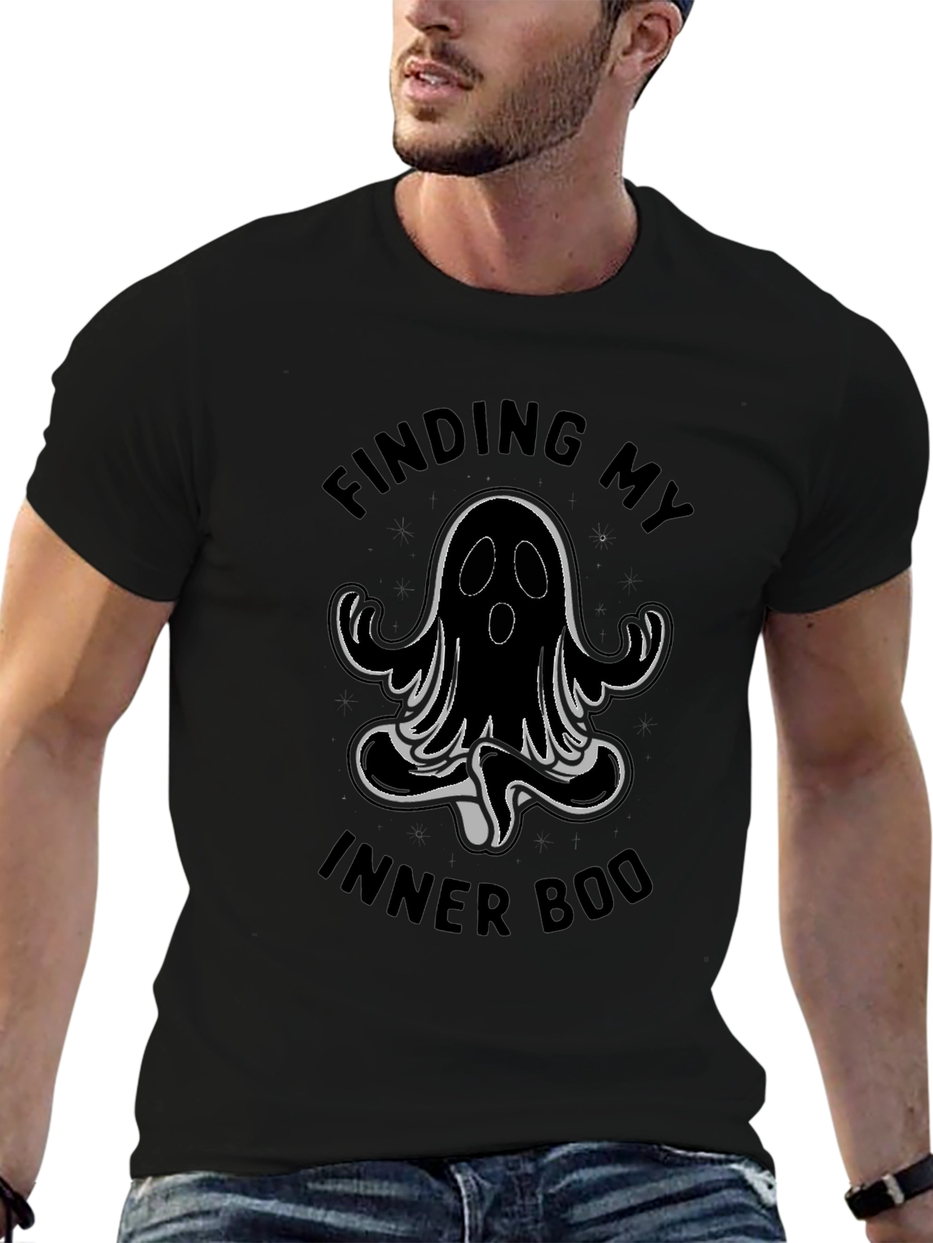 Finding My Inner Boo T-Shirt - Black Halloween Tee