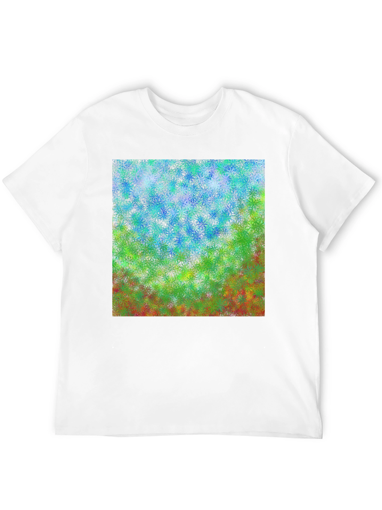 Abstract Floral Graphic T-Shirt