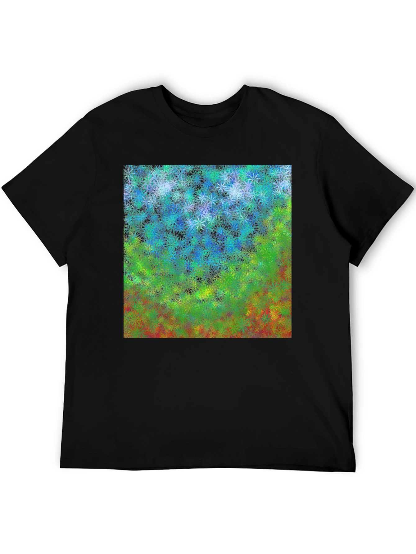 Abstract Floral Graphic T-Shirt