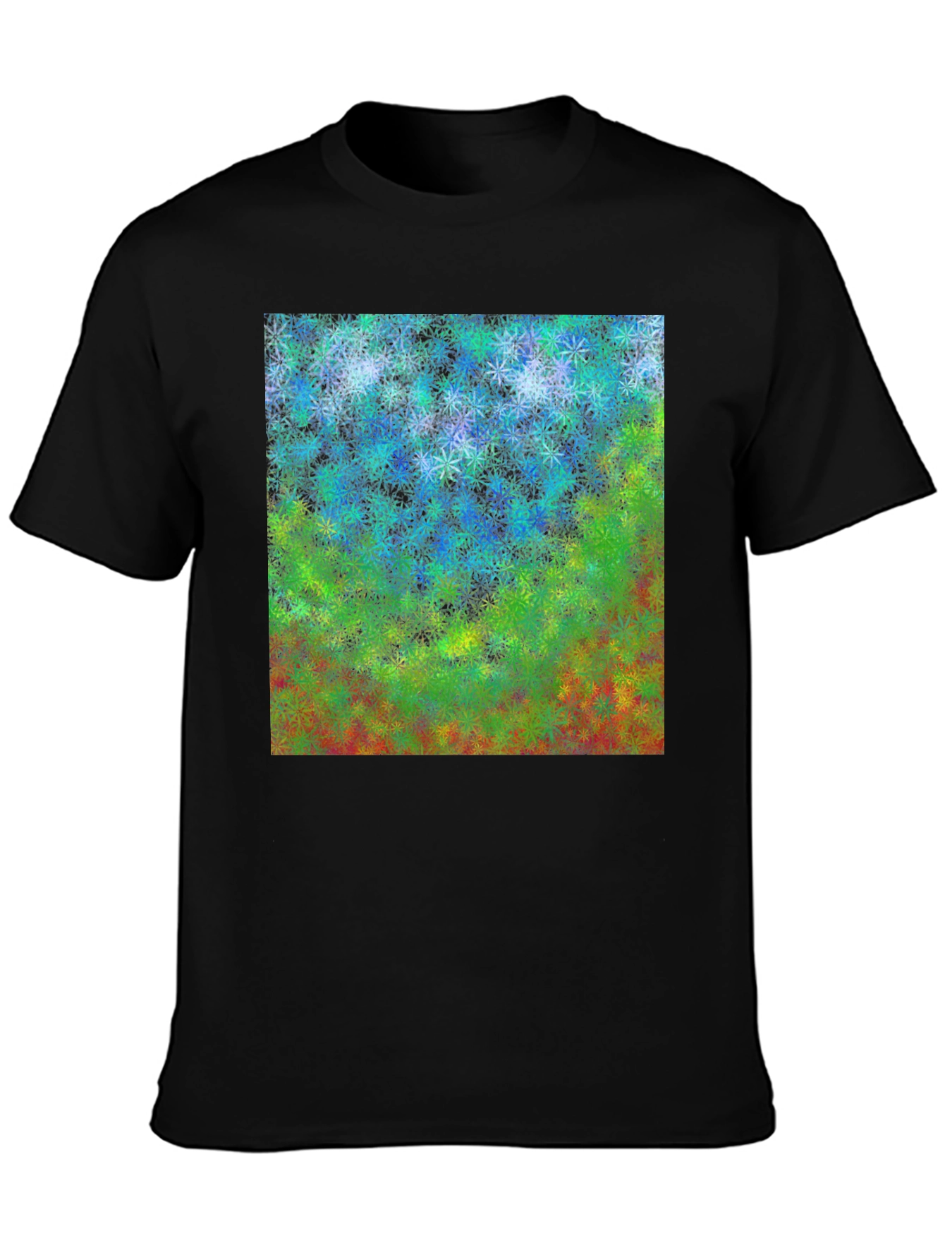 Abstract Floral Graphic T-Shirt