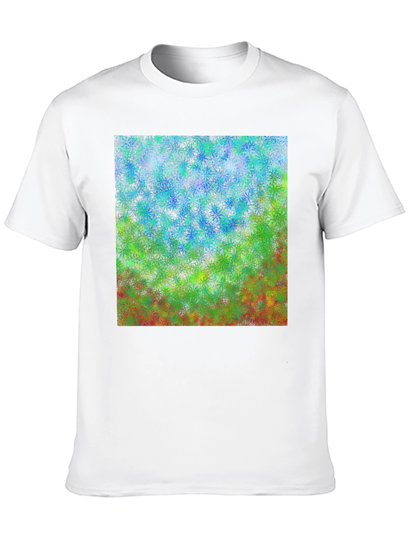Abstract Floral Graphic T-Shirt