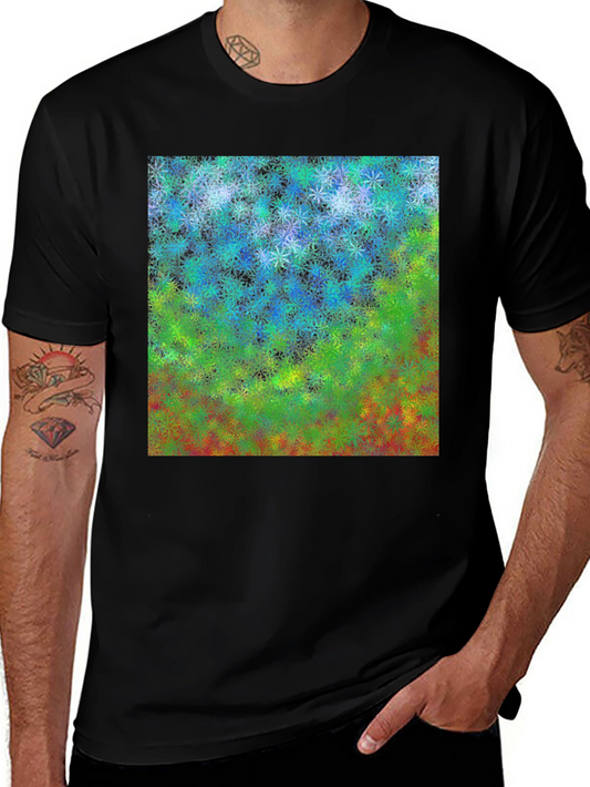 Abstract Floral Graphic T-Shirt