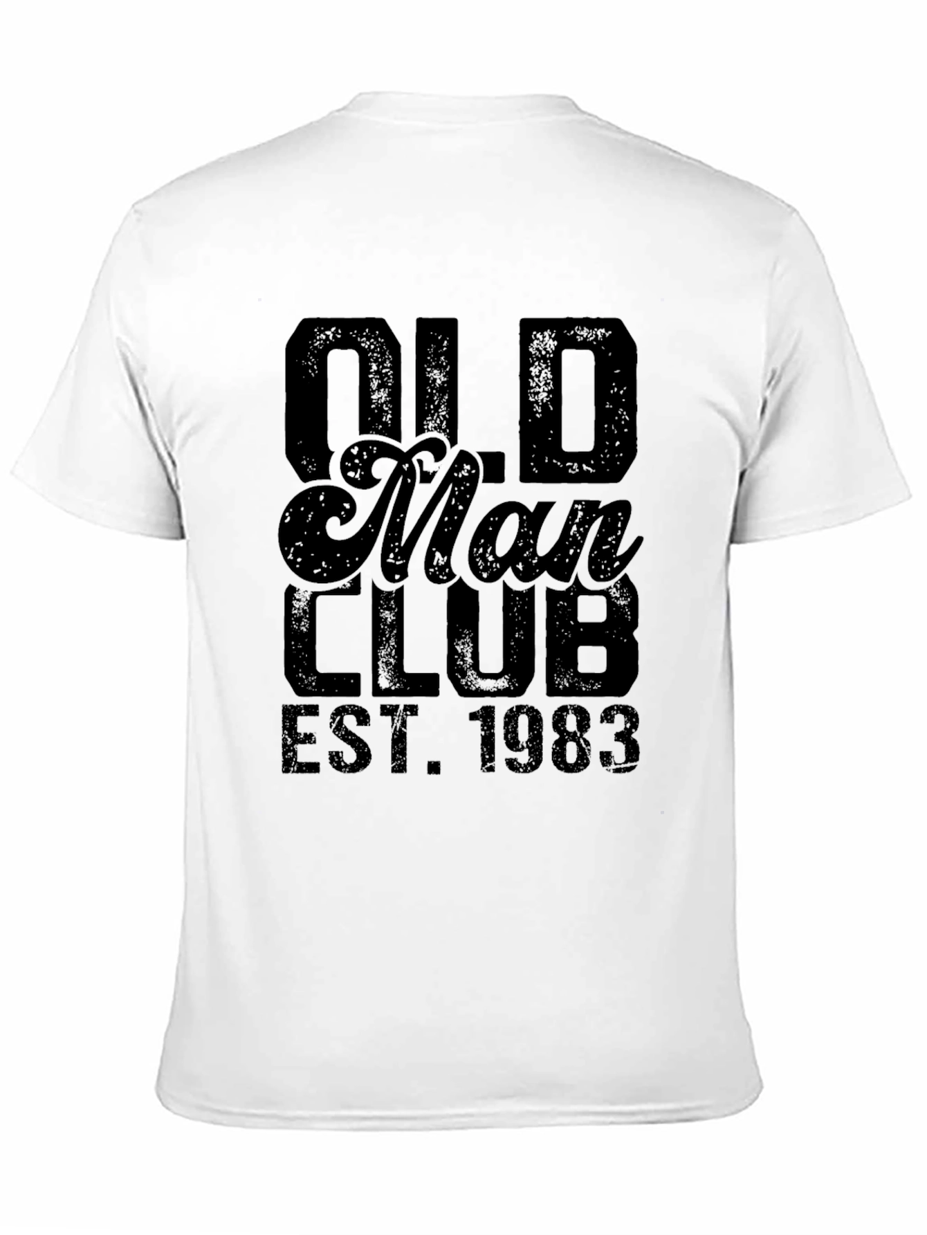 Old Man Club EST. 1983 Black Graphic T-Shirt