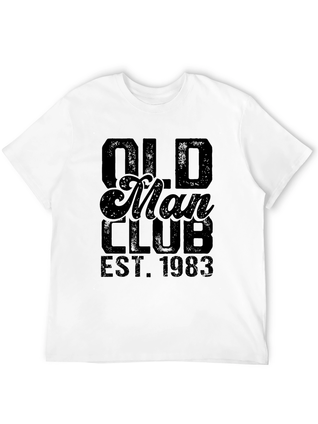 Old Man Club EST. 1983 Black Graphic T-Shirt
