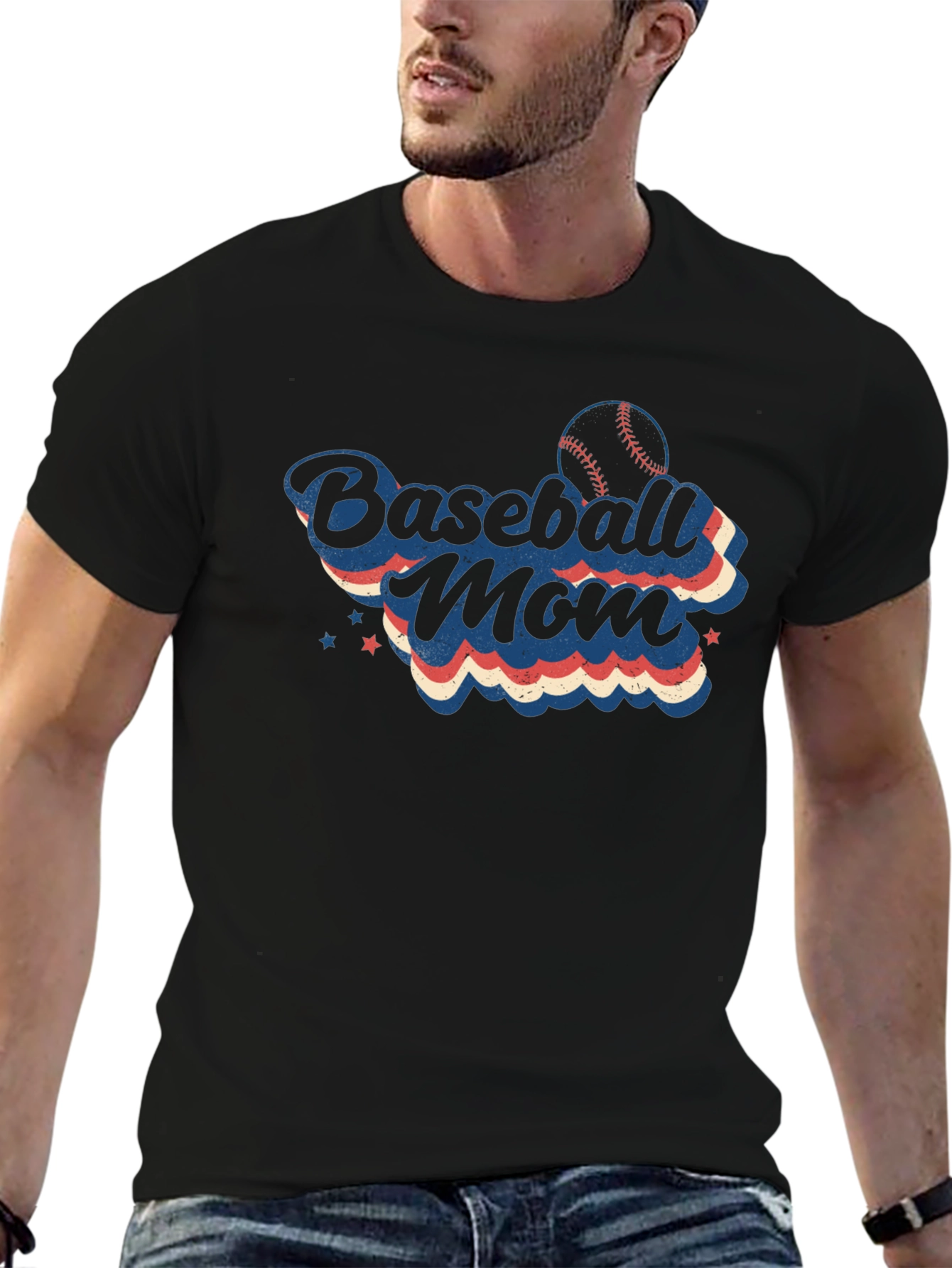 Baseball Mom T-Shirt - Retro Design