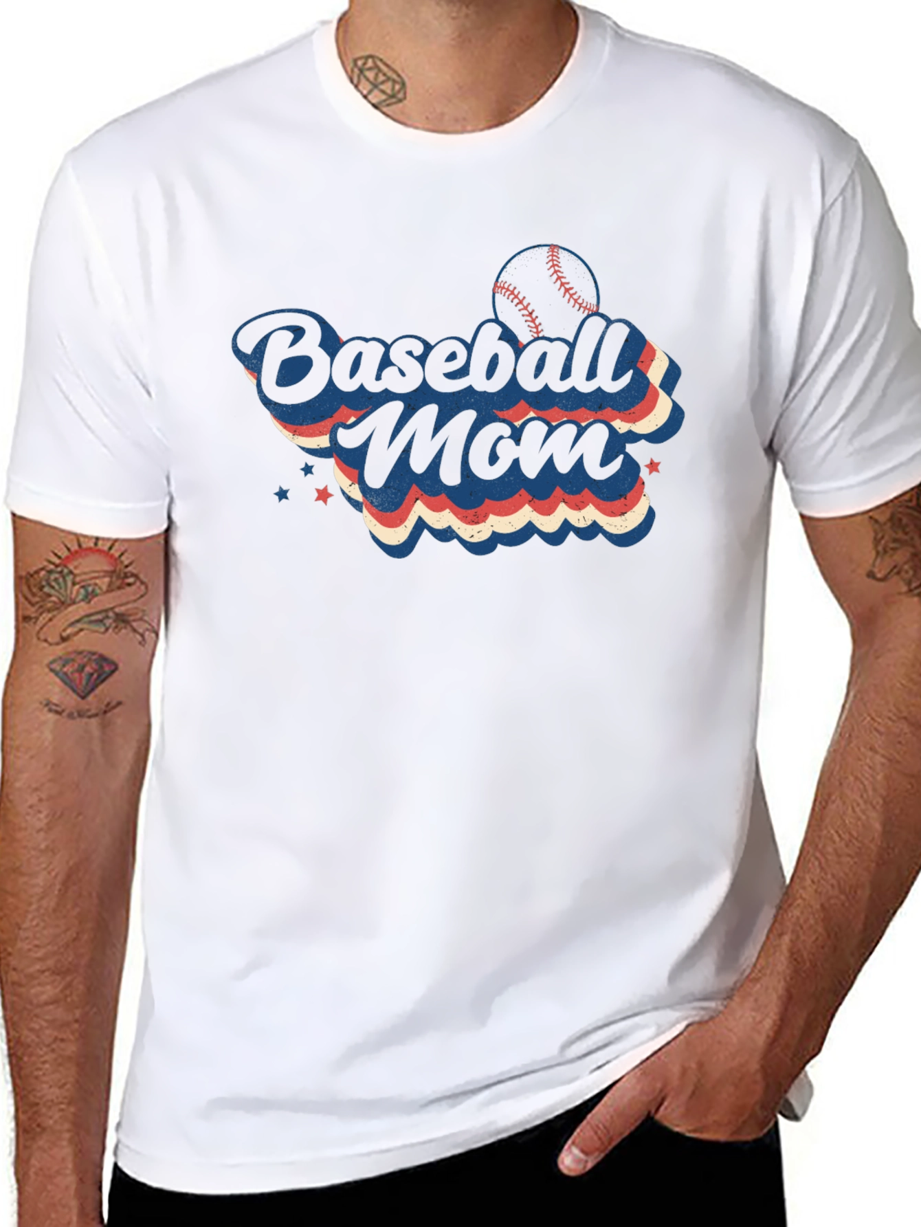 Baseball Mom T-Shirt - Retro Design