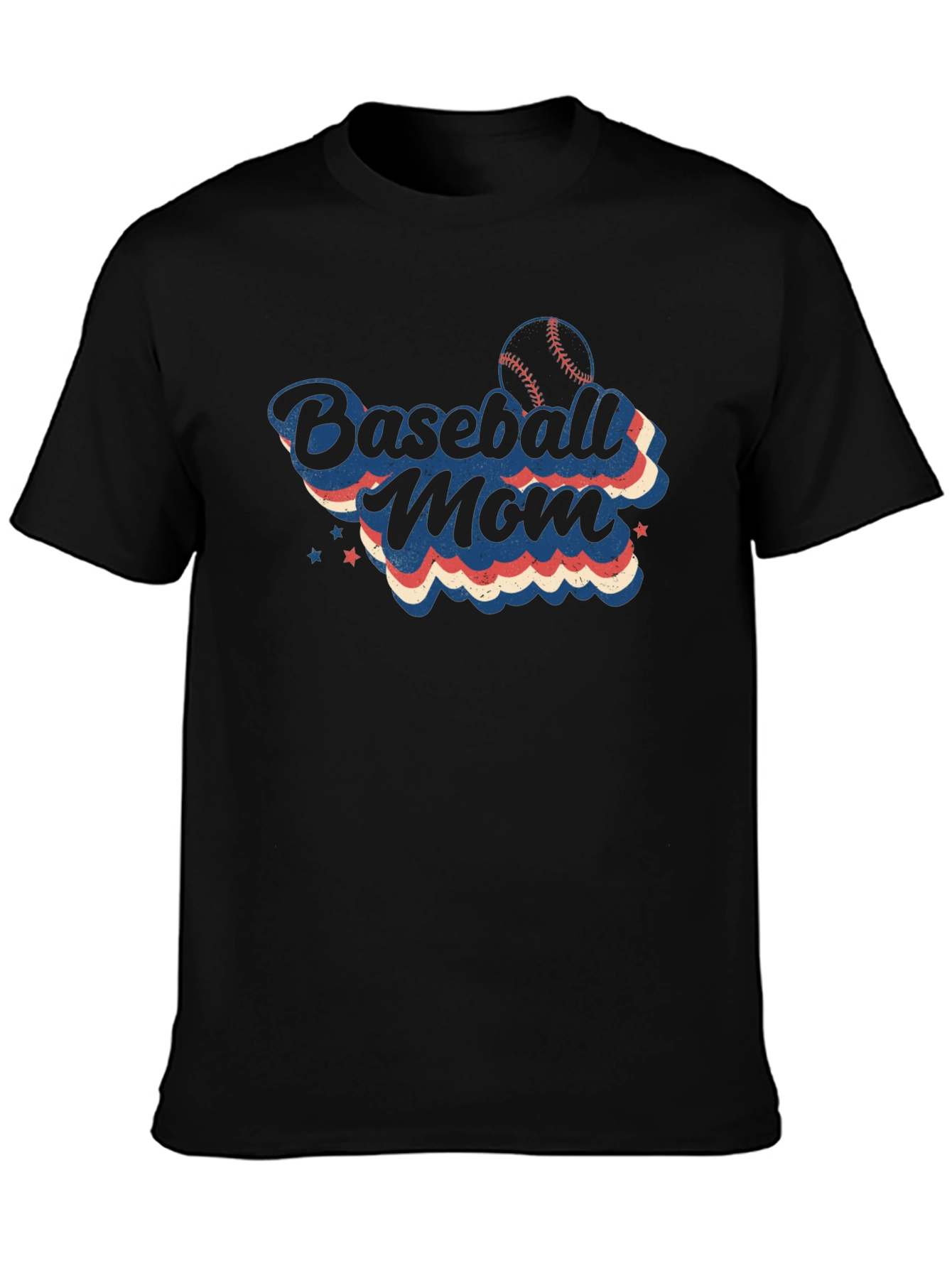 Baseball Mom T-Shirt - Retro Design