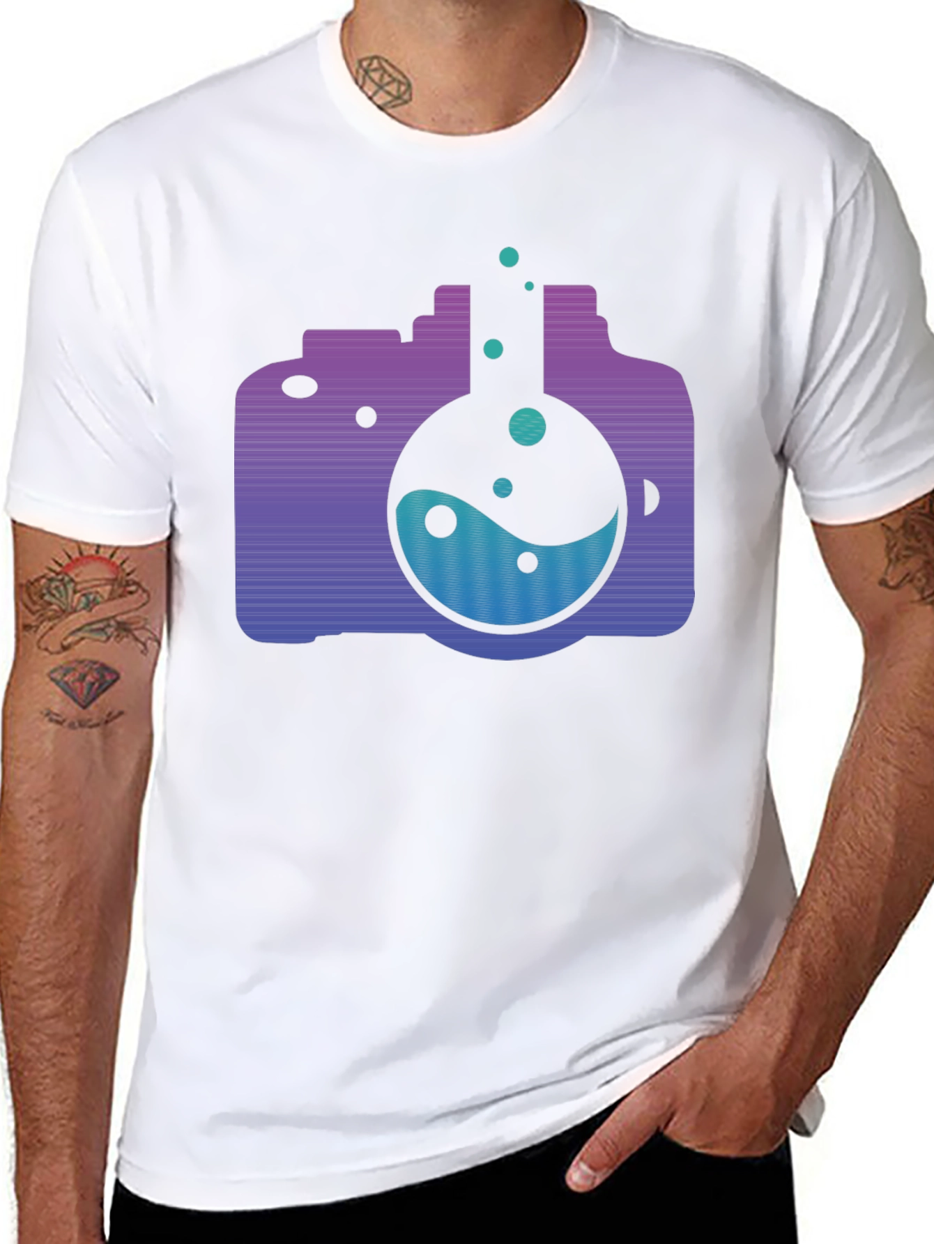 Science Camera T-Shirt - Unique Design