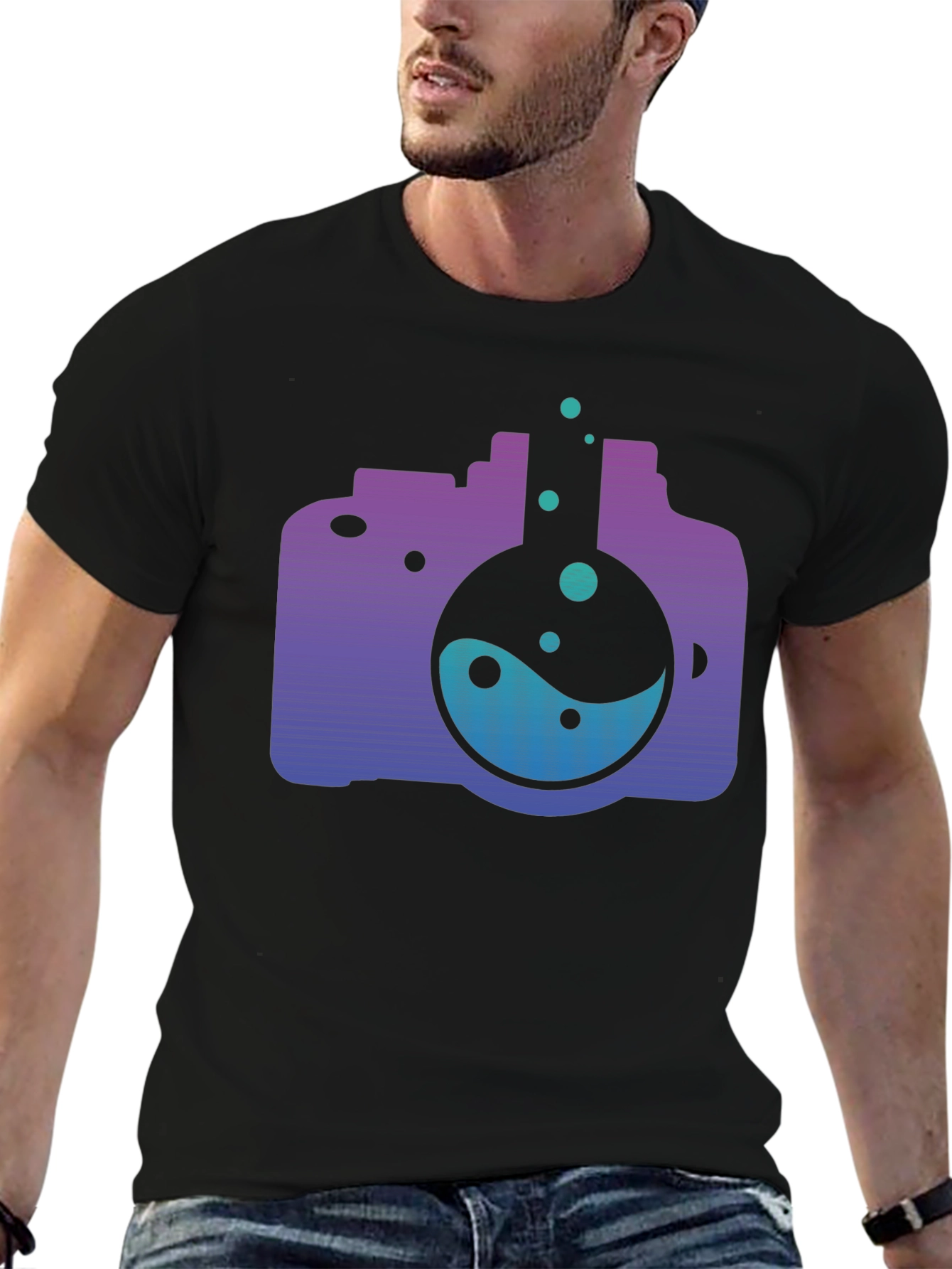 Science Camera T-Shirt - Unique Design