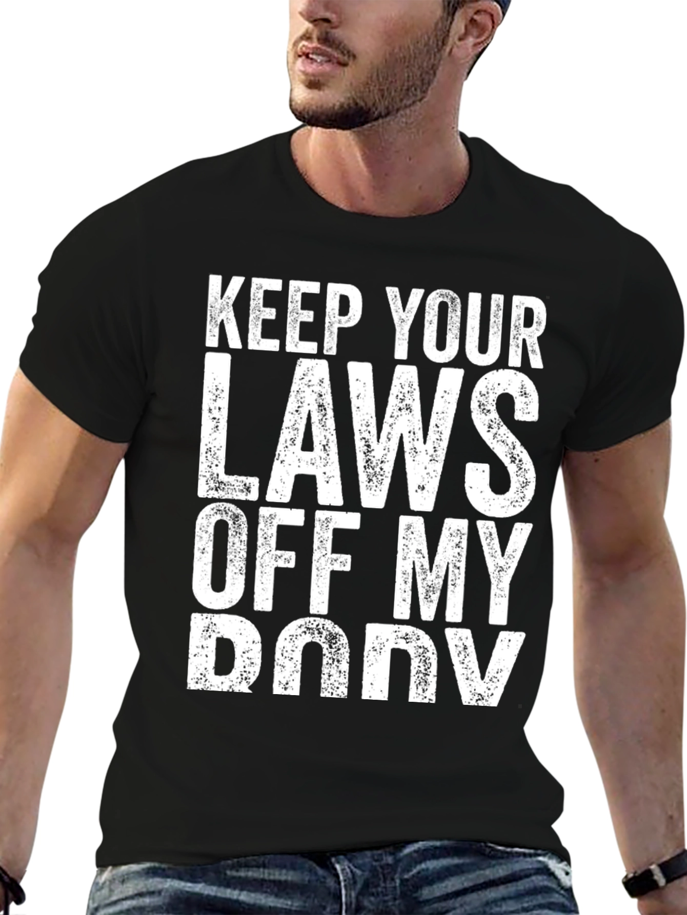 Keep Your Laws Off My Body Black T-Shirt