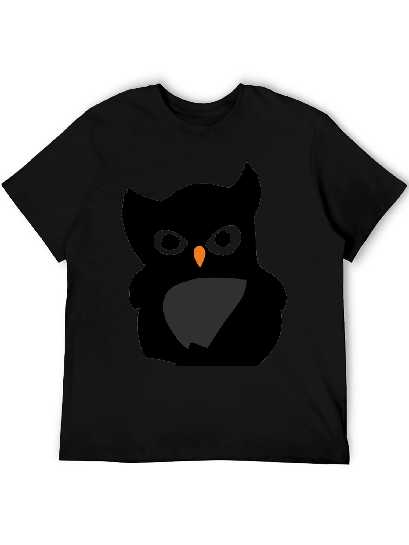 Black Owl Graphic Tee - Mens Casual Shirt