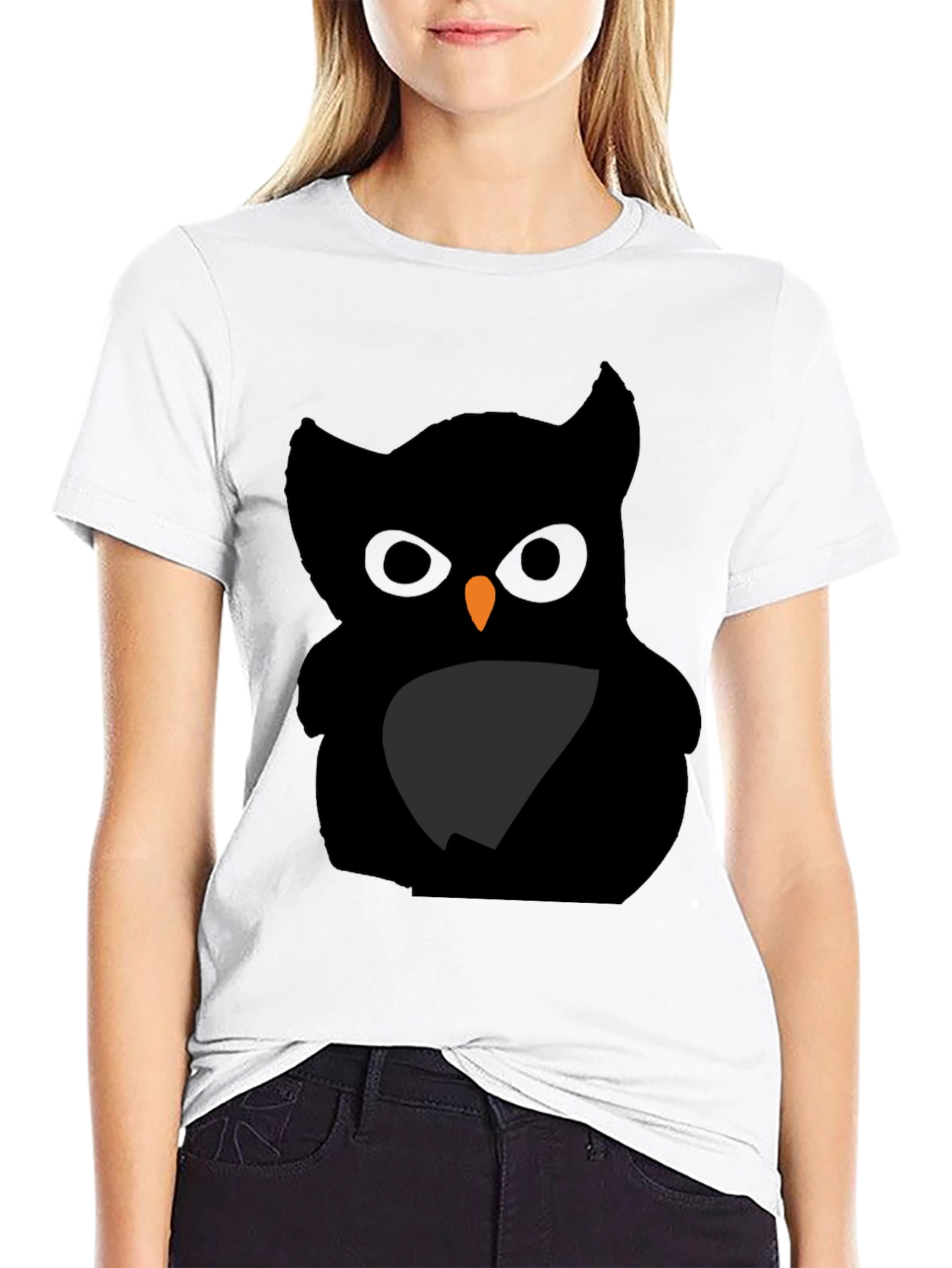 Black Owl Graphic Tee - Mens Casual Shirt