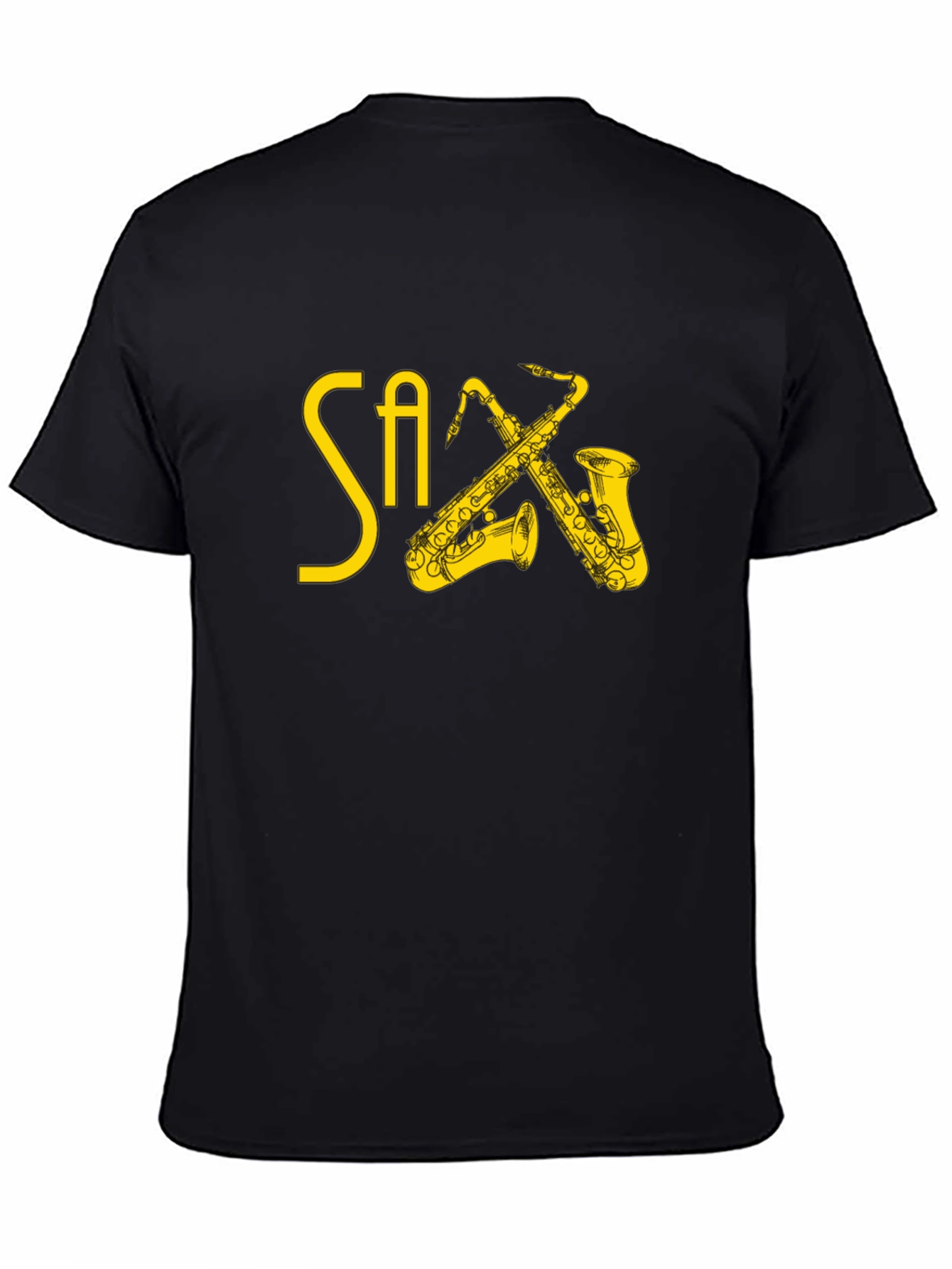 Saxophone Graphic Print T-Shirt