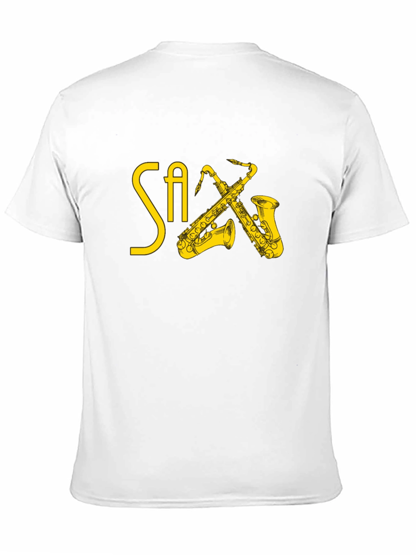 Saxophone Graphic Print T-Shirt