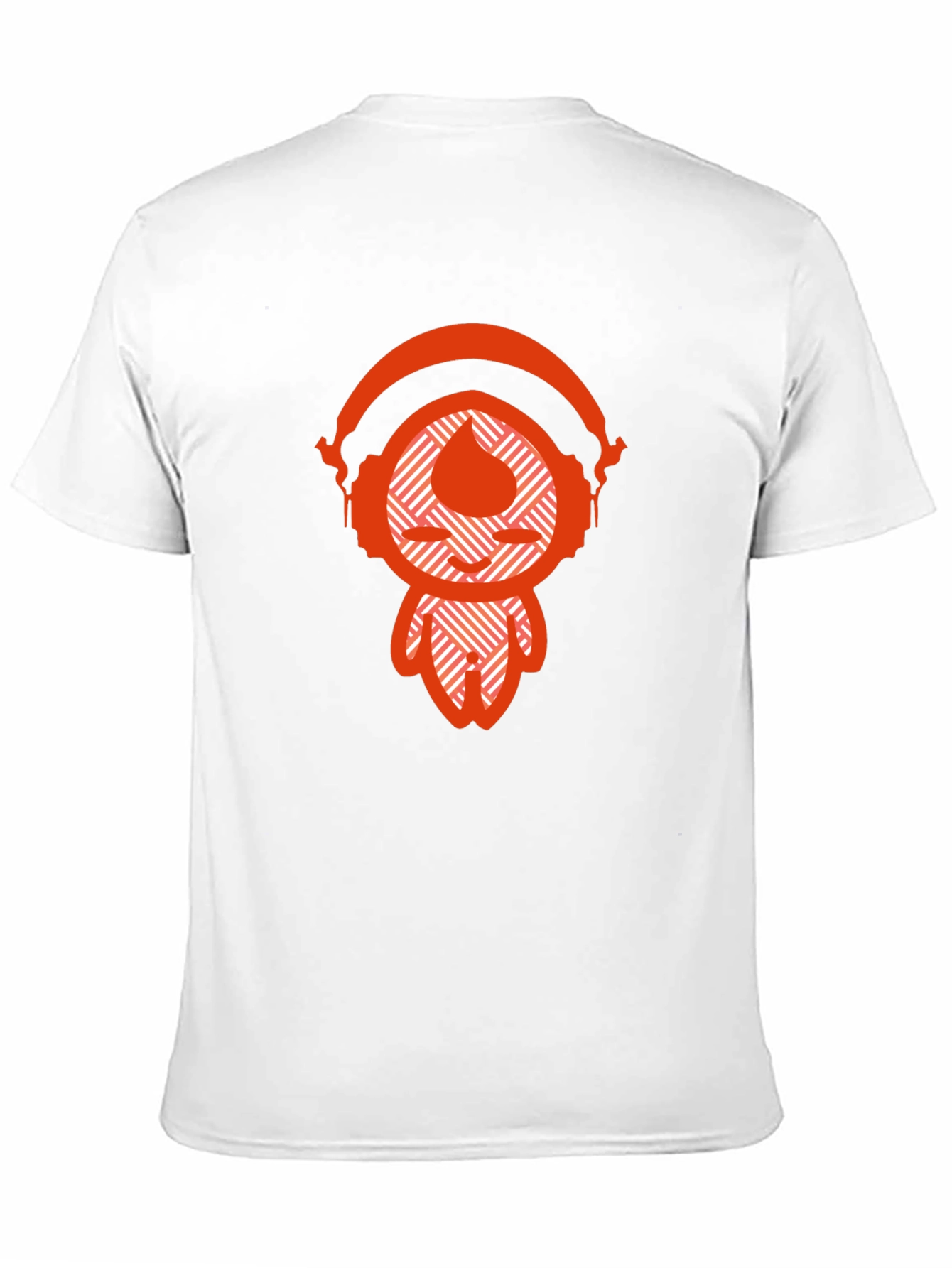 Cool Graphic Tee - Headphones Design Casual Wear