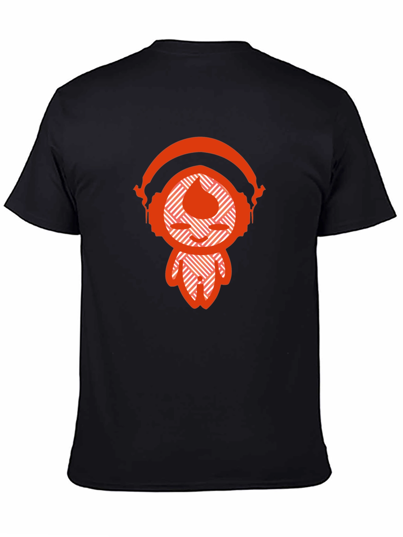 Cool Graphic Tee - Headphones Design Casual Wear