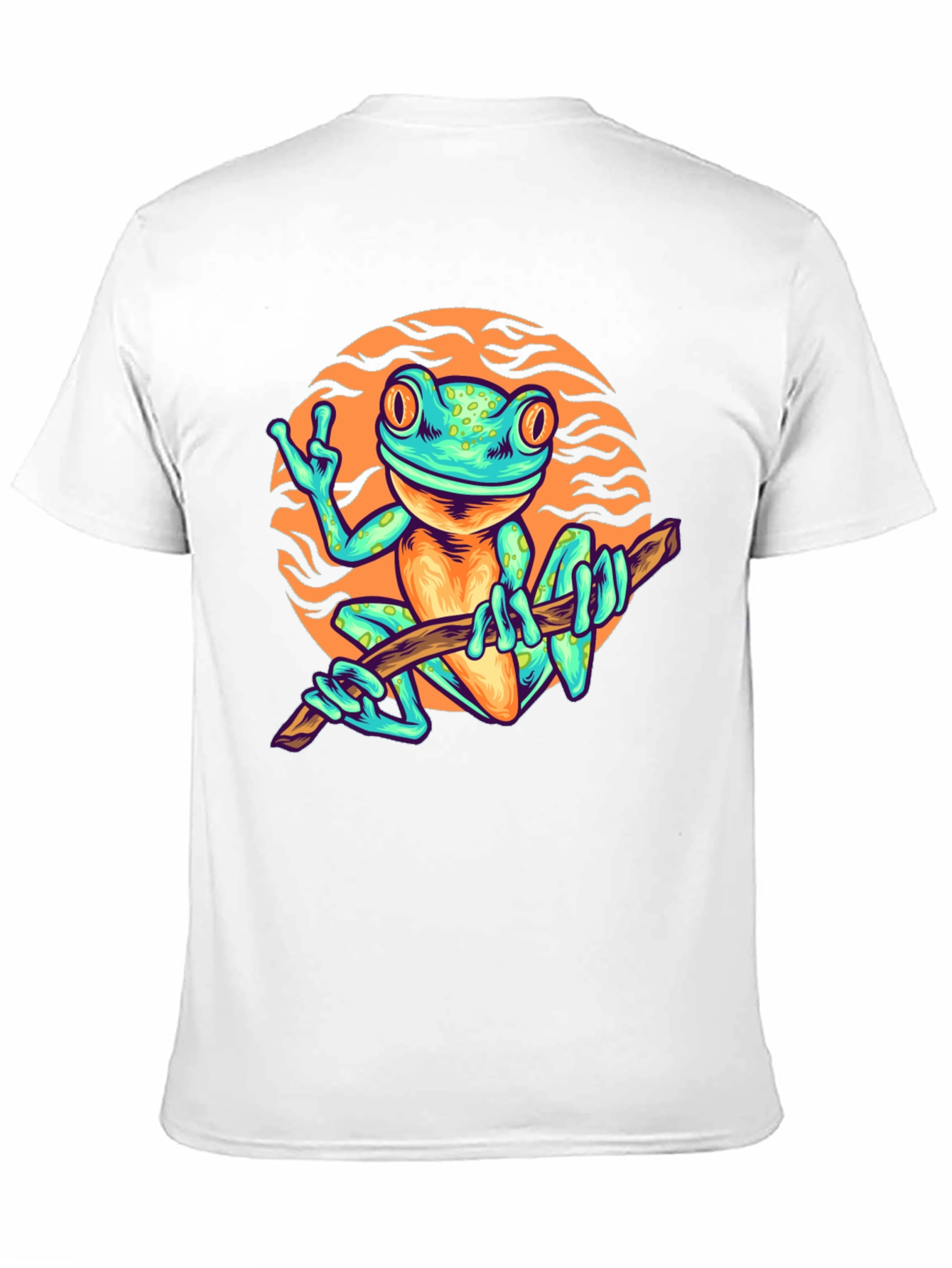 Funky Frog Graphic Tee - Cool Cartoon Style